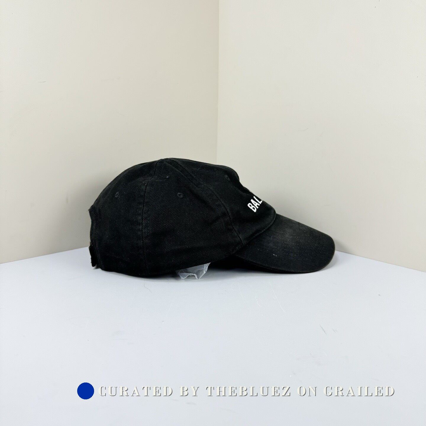 Balenciaga Balenciaga Washed Distressed Embroidered Logo Cap Size ONE SIZE - 4 Thumbnail