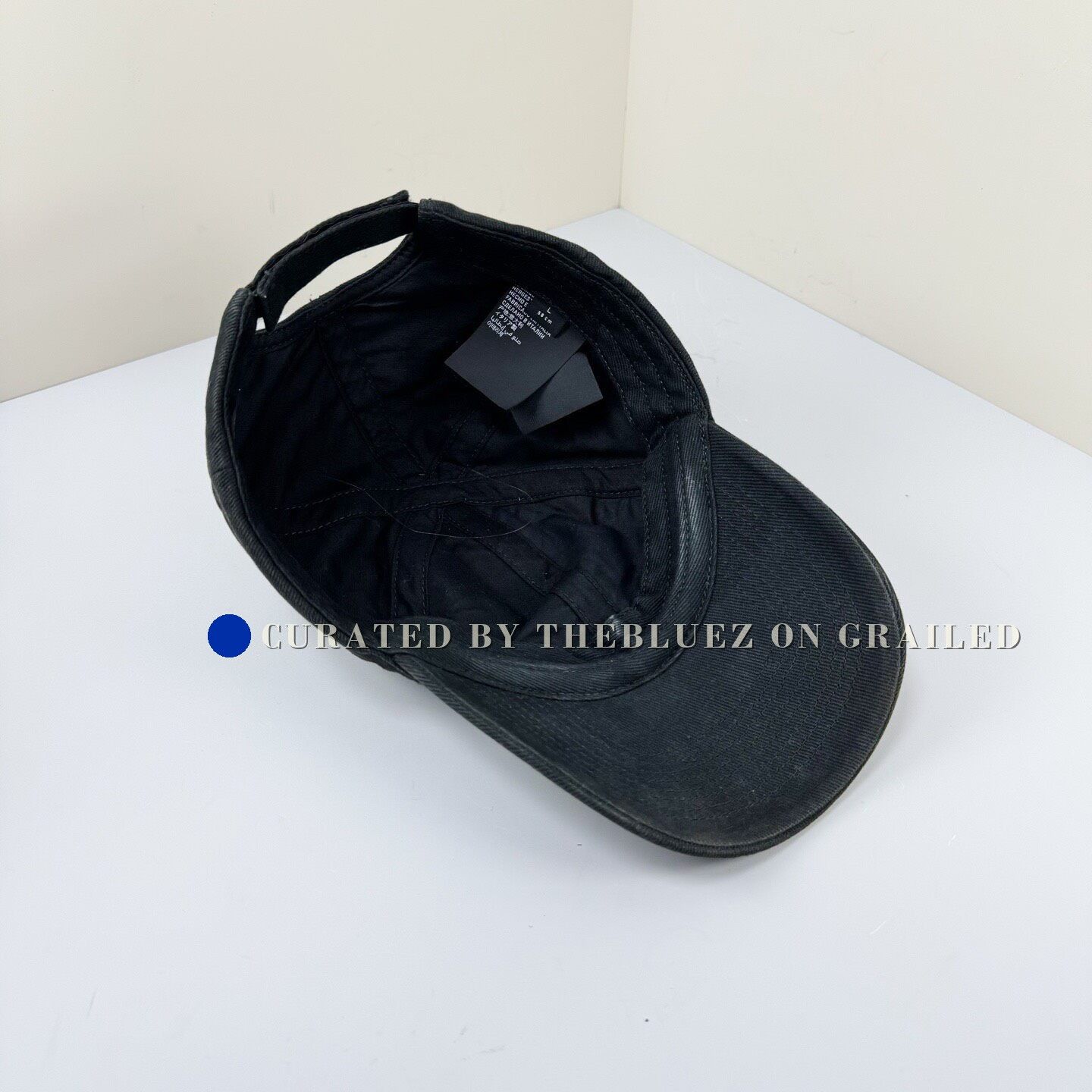 Balenciaga Balenciaga Washed Distressed Embroidered Logo Cap Size ONE SIZE - 5 Thumbnail