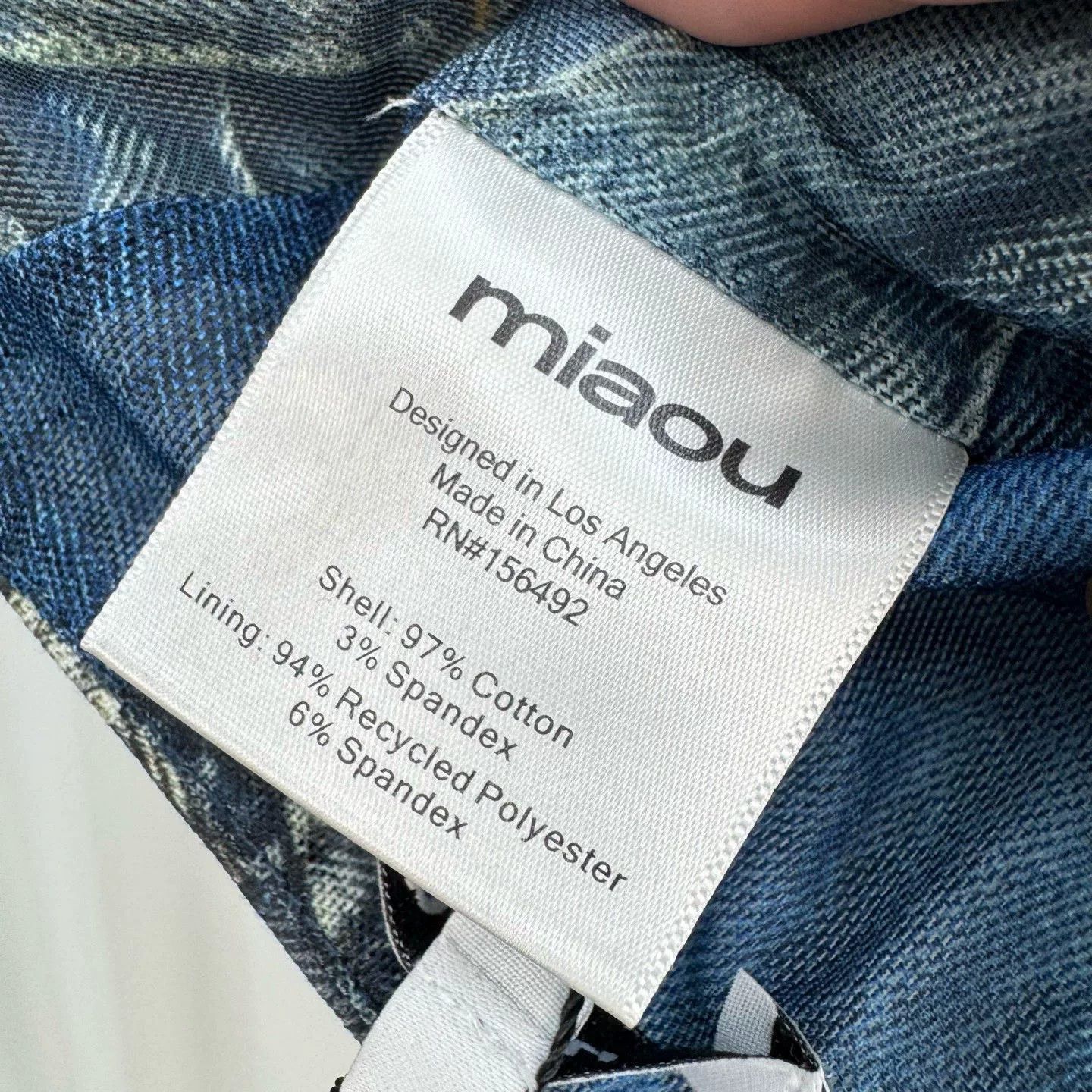 Miaou Miaou Denim Boned Camisole Vest Size XS / US 0-2 / IT 36-38 - 6 Thumbnail