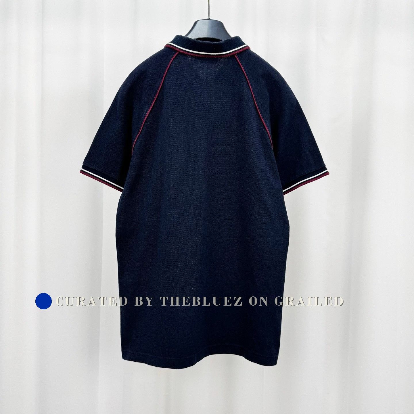 Prada Prada Red Logo Letter Polo Short Size US XL / EU 56 / 4 - 2 Thumbnail