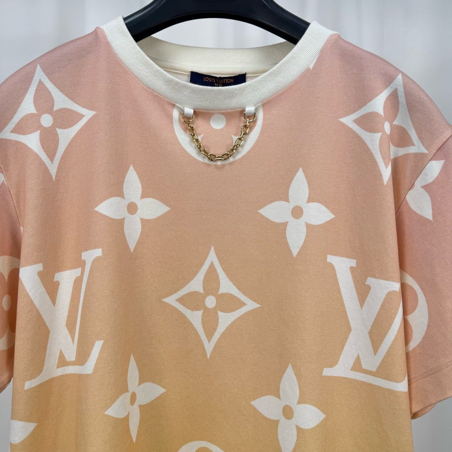 Louis Vuitton Louis Vuitton Gradient Monogram Chain Tee Size L / US 10 / IT 46 - 3 Thumbnail