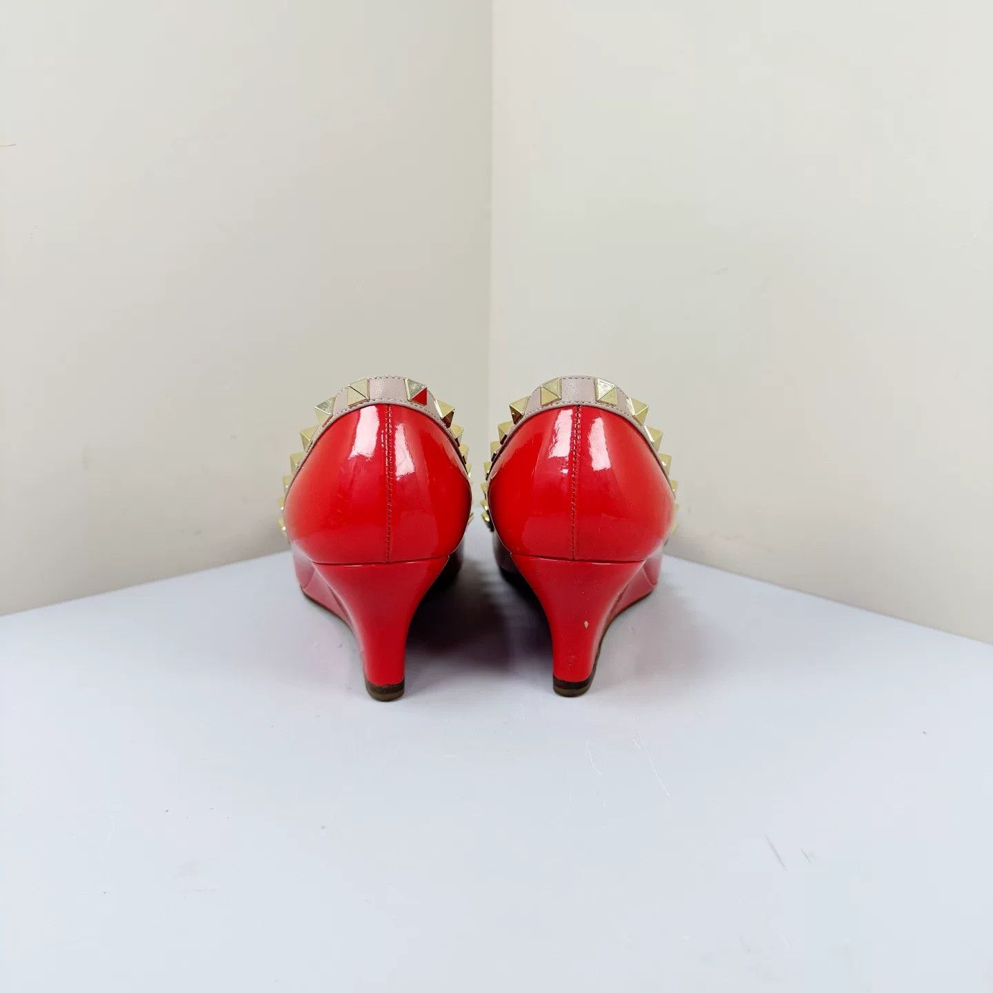 Valentino Valentino Patent Leather Studded Heels Size US 5 / IT 35 - 3 Thumbnail