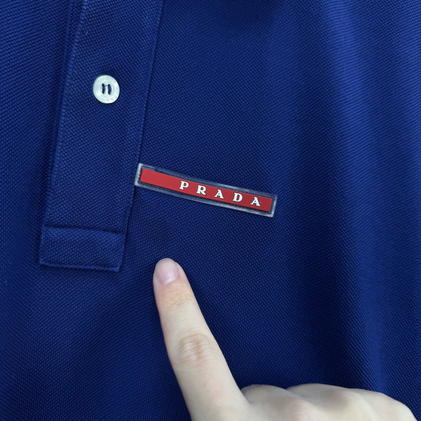 Prada Prada Printed Logo Polo Short Sleeve Size US S / EU 44-46 / 1 - 5 Thumbnail