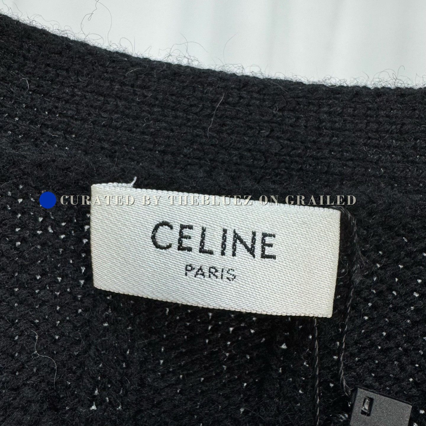 Celine Celine 25SS Triomphe Leather Panel Cable Knit Cardigan Size M / US 6-8 / IT 42-44 - 5 Thumbnail