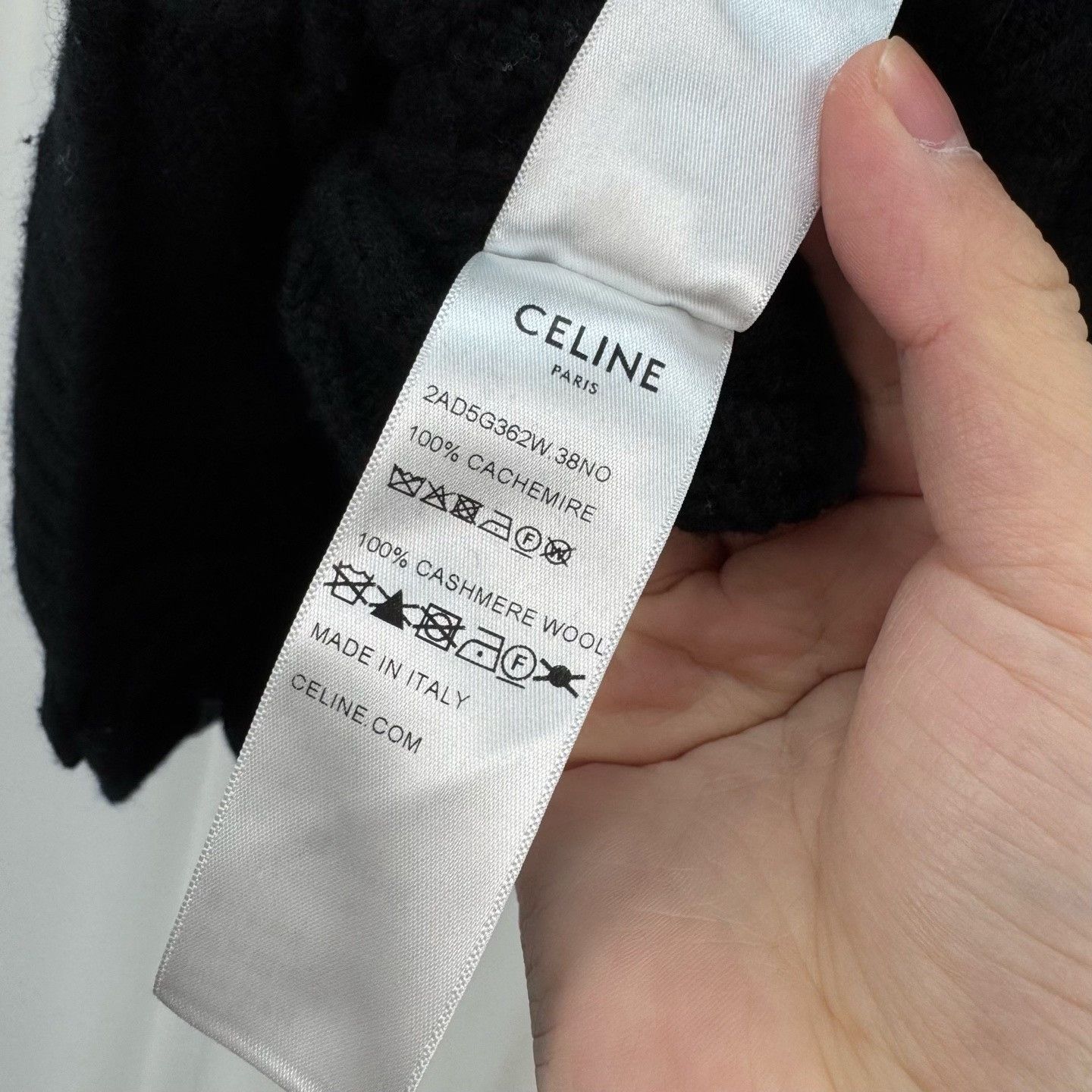 Celine Celine 25SS Triomphe Leather Panel Cable Knit Cardigan Size M / US 6-8 / IT 42-44 - 6 Thumbnail