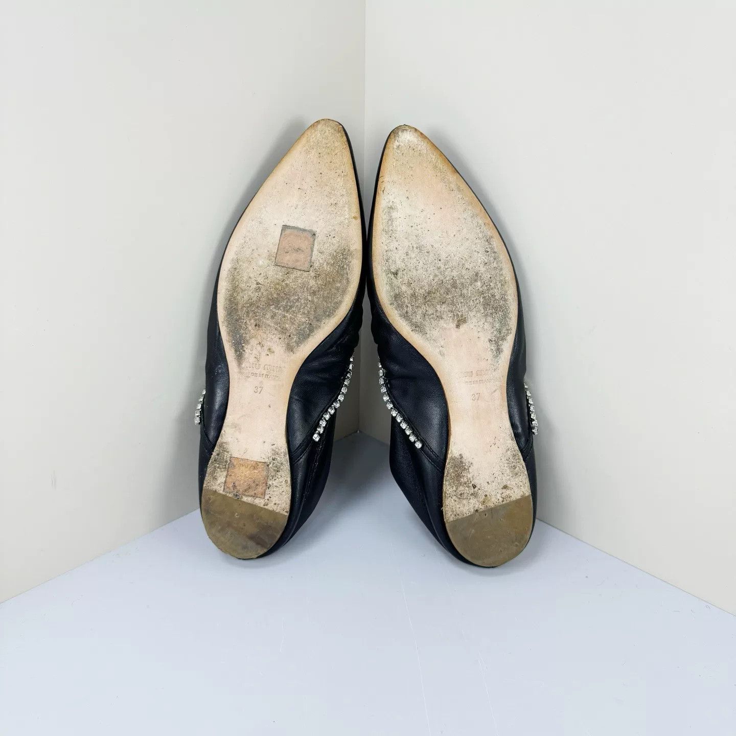 Miu Miu Miu Miu Shearling Crystal Flat Shoes Size US 6 / IT 36 - 5 Thumbnail