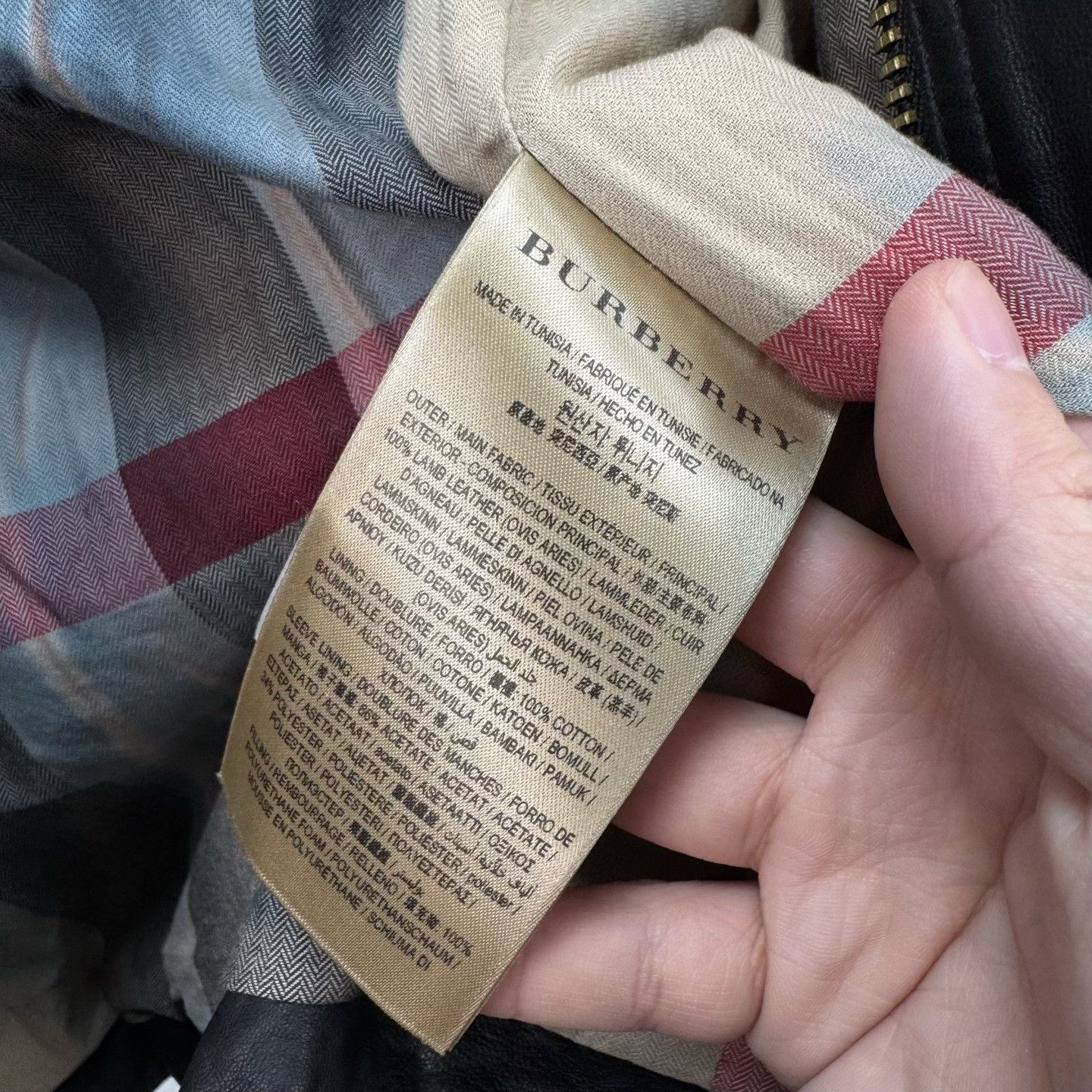 Burberry Burberry Lambskin Biker Jacket Size XS / US 0-2 / IT 36-38 - 7 Thumbnail