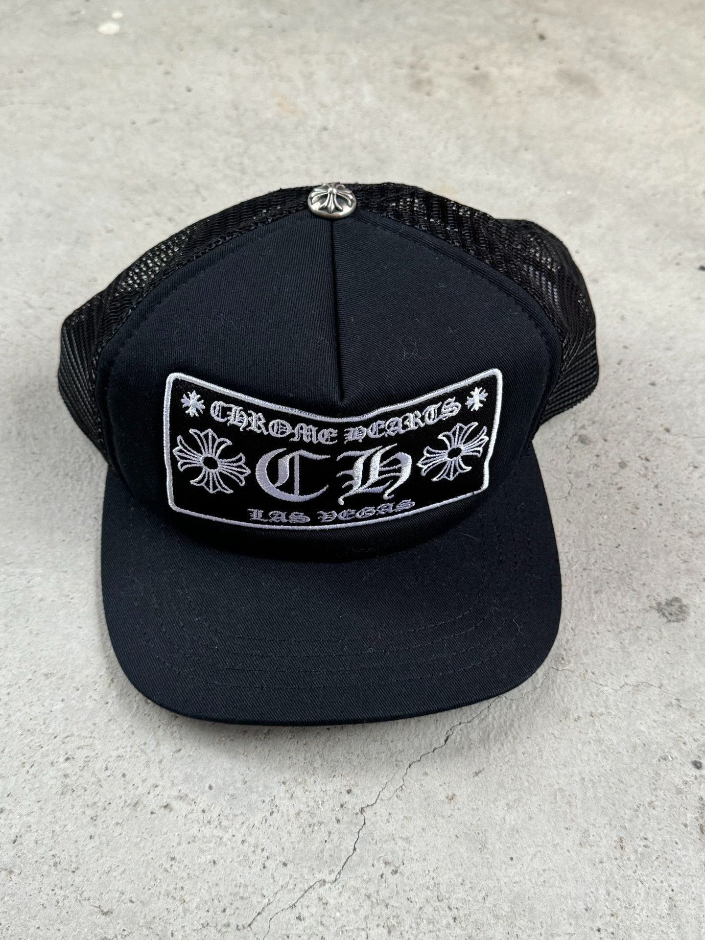 Chrome Hearts Black Trucker Hat with Chrome Hearts Detail Size ONE SIZE - 2 Thumbnail