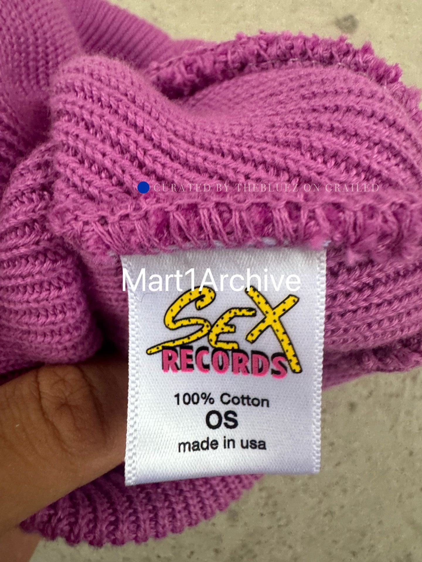 Matty Boy Purple Beanie with Unique Design Size ONE SIZE - 6 Thumbnail