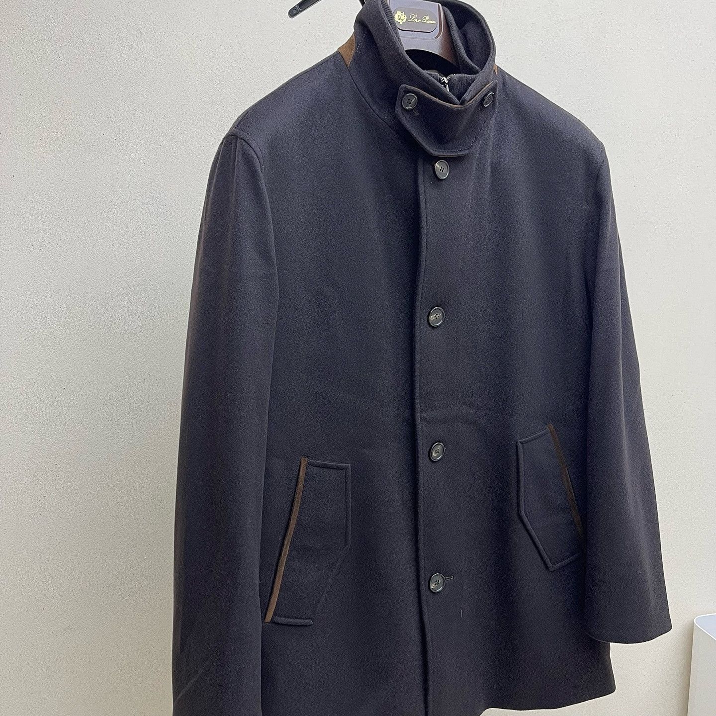Loro Piana Luxurious Black Cashmere Storm Coat Size US M / EU 48-50 / 2 - 8 Thumbnail