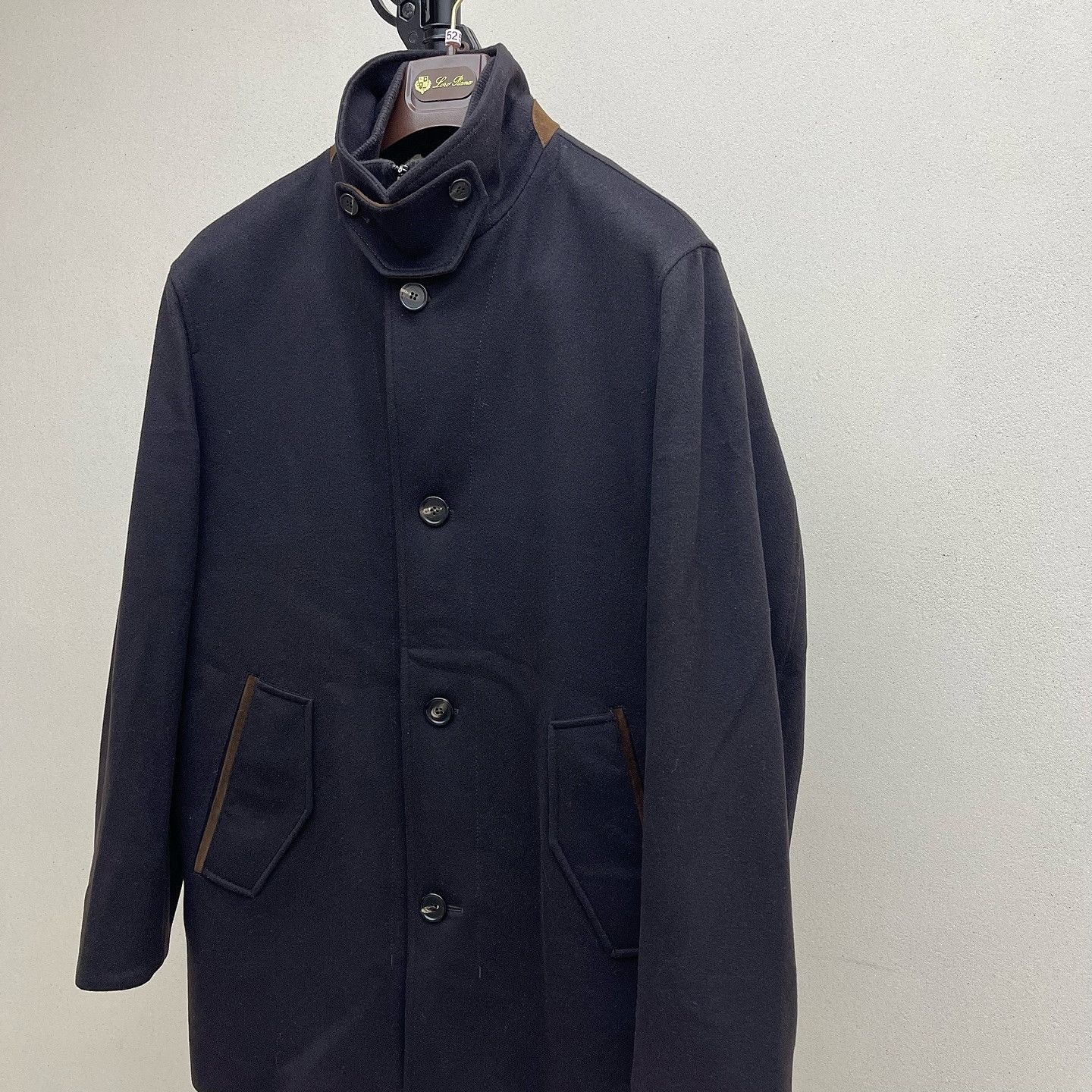 Loro Piana Luxurious Black Cashmere Storm Coat Size US M / EU 48-50 / 2 - 7 Thumbnail