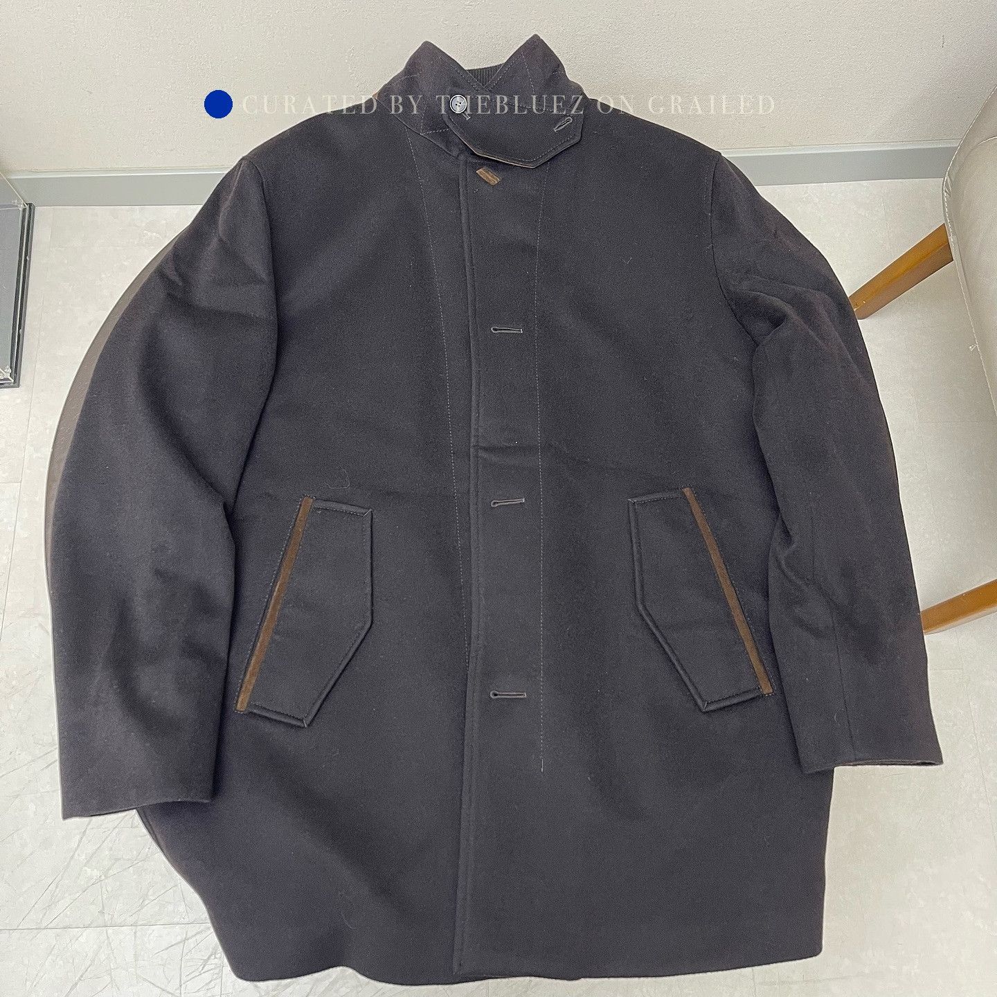 Loro Piana Luxurious Black Cashmere Storm Coat Size US M / EU 48-50 / 2 - 18 Thumbnail