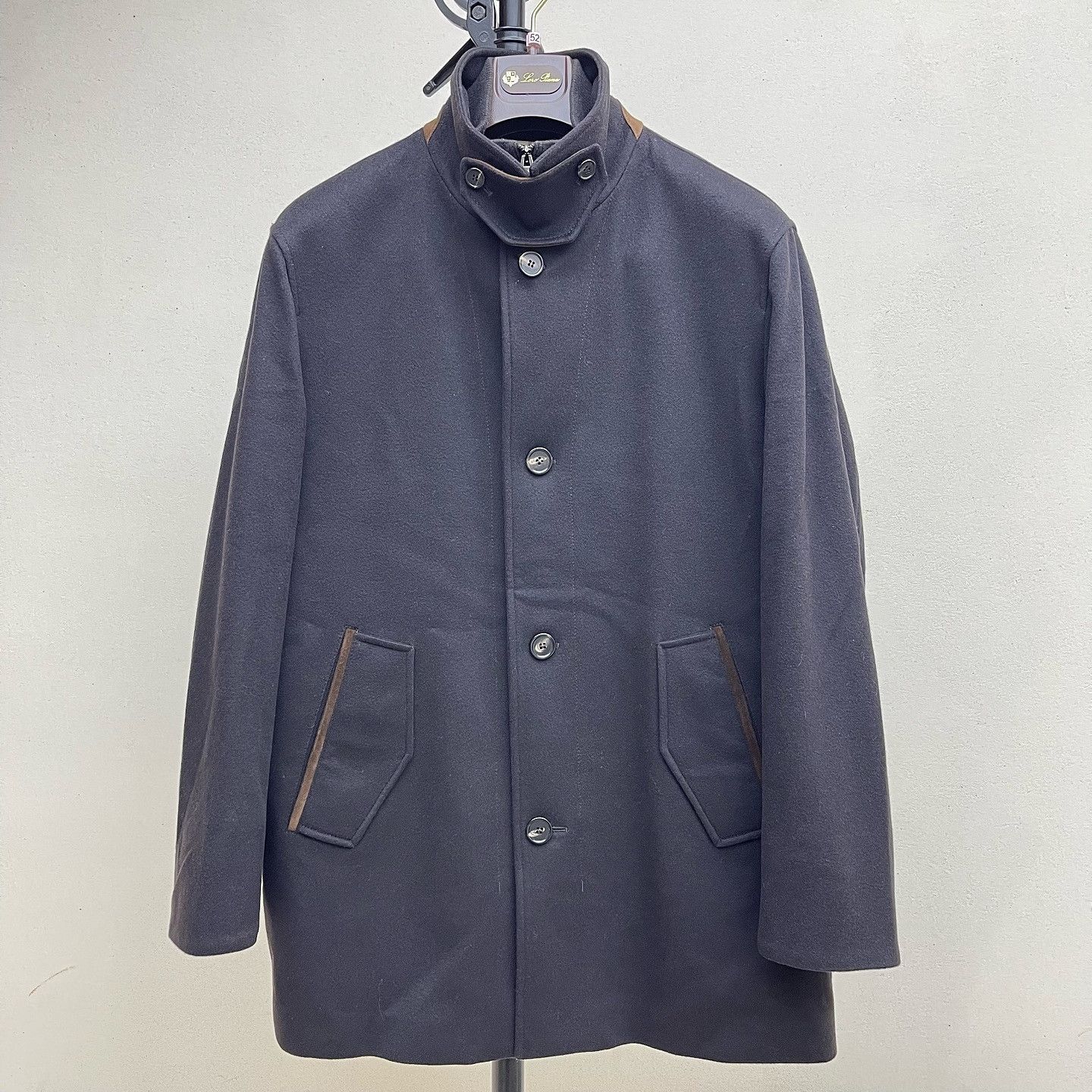 Loro Piana Luxurious Black Cashmere Storm Coat Size US M / EU 48-50 / 2 - 5 Thumbnail
