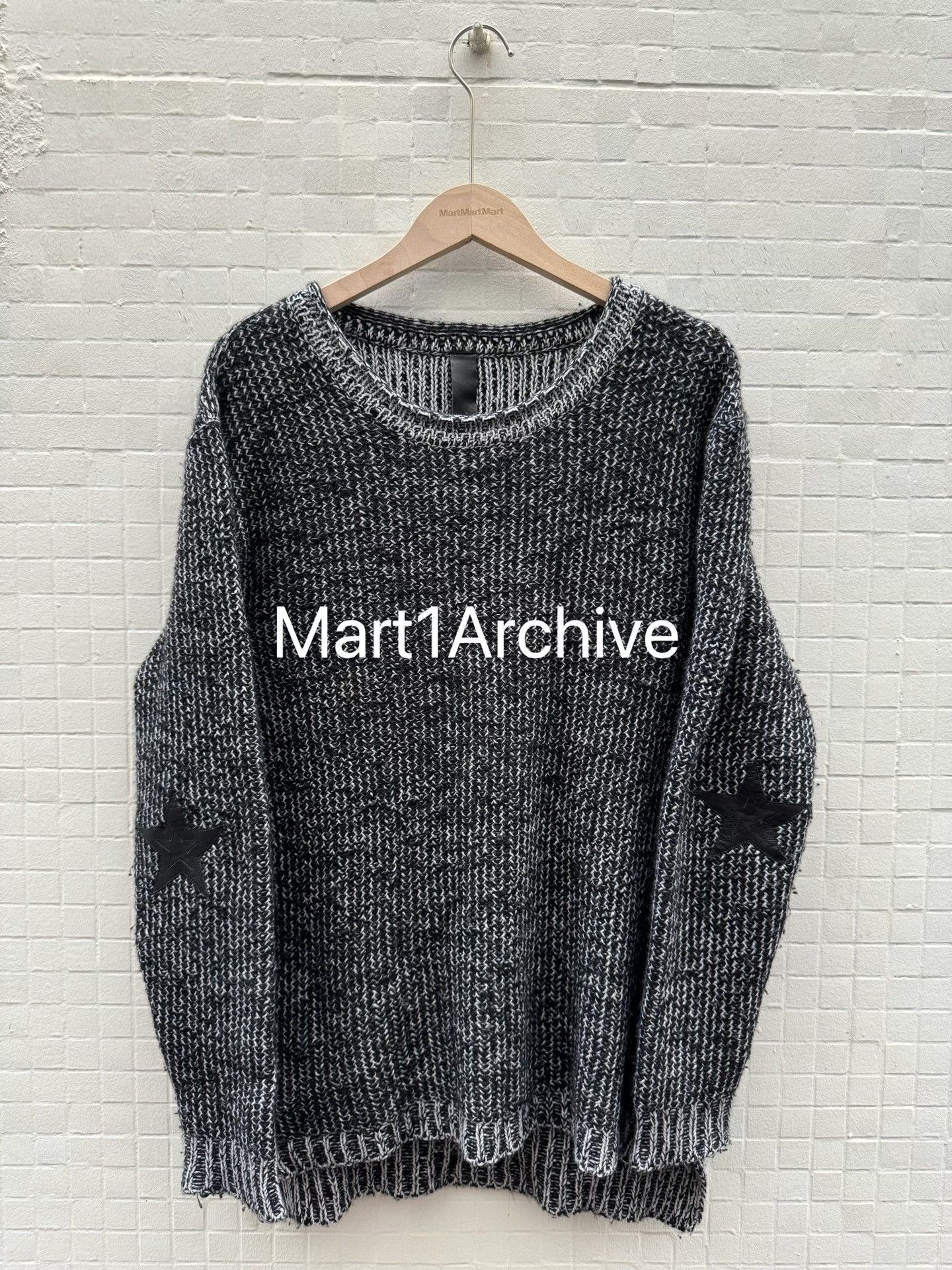 Chrome Hearts Cashmere Sweater with Leather Star Patch Size US M / EU 48-50 / 2 - 2 Thumbnail