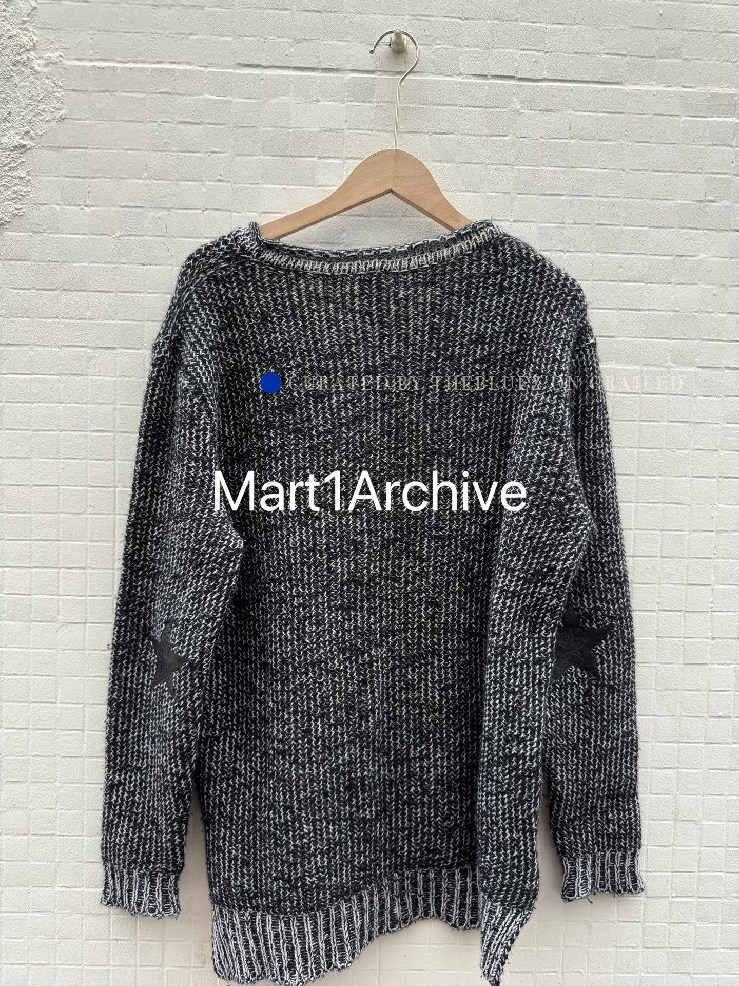 Chrome Hearts Cashmere Sweater with Leather Star Patch Size US M / EU 48-50 / 2 - 3 Thumbnail