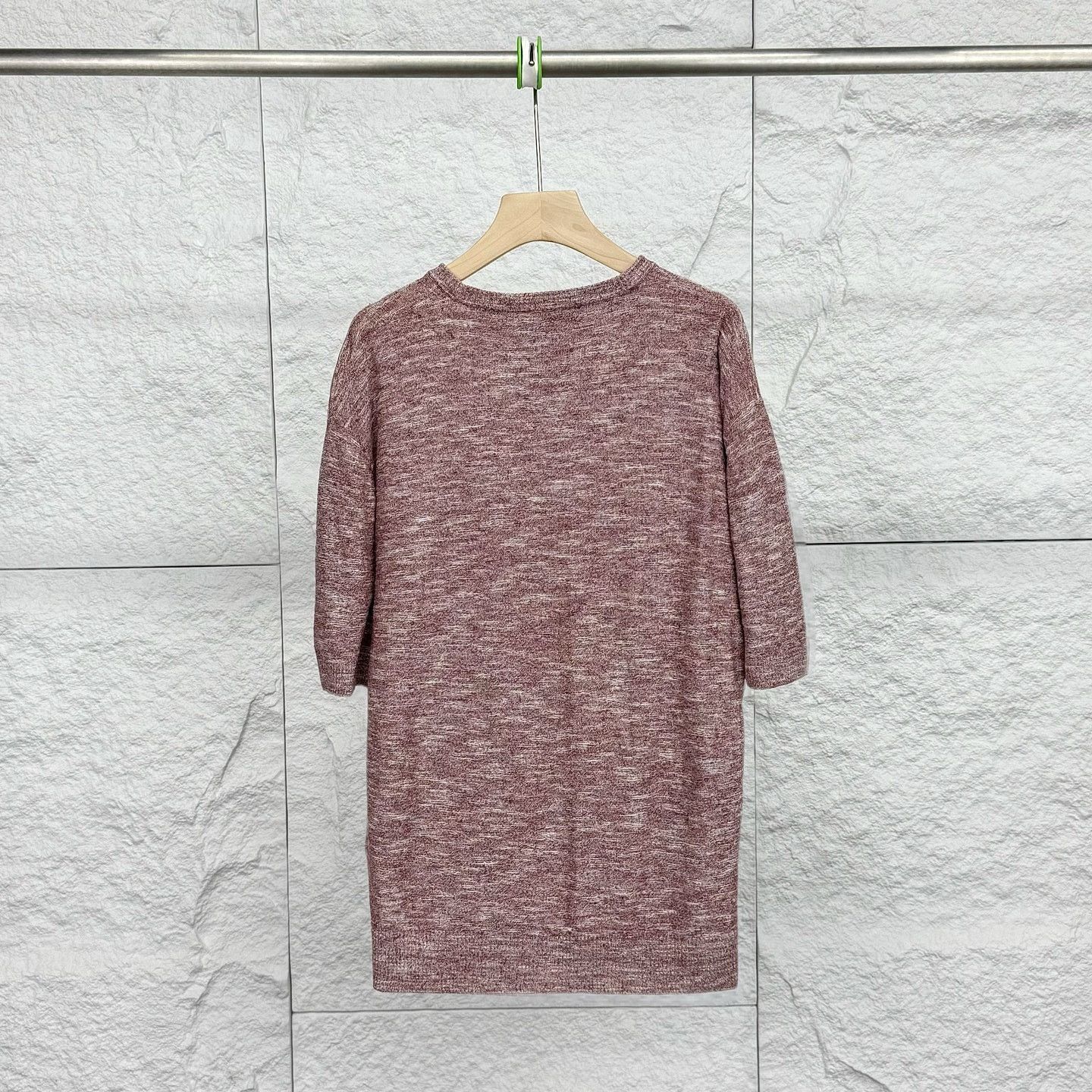 Loro Piana Marled Knit T-Shirt in Purple Size US M / EU 48-50 / 2 - 2 Thumbnail