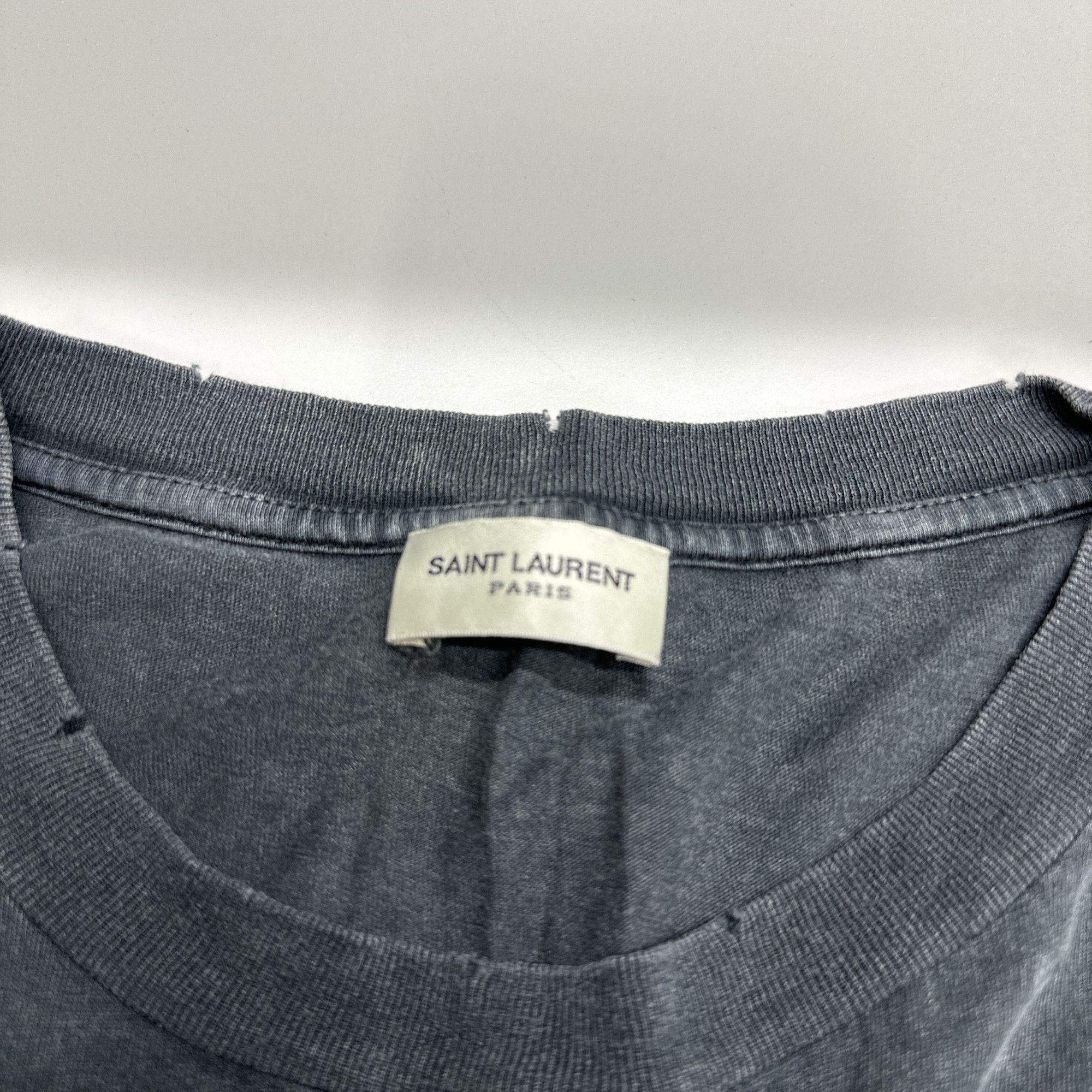 Saint Laurent Paris Black Logo T-Shirt in Size S Size US S / EU 44-46 / 1 - 3 Thumbnail