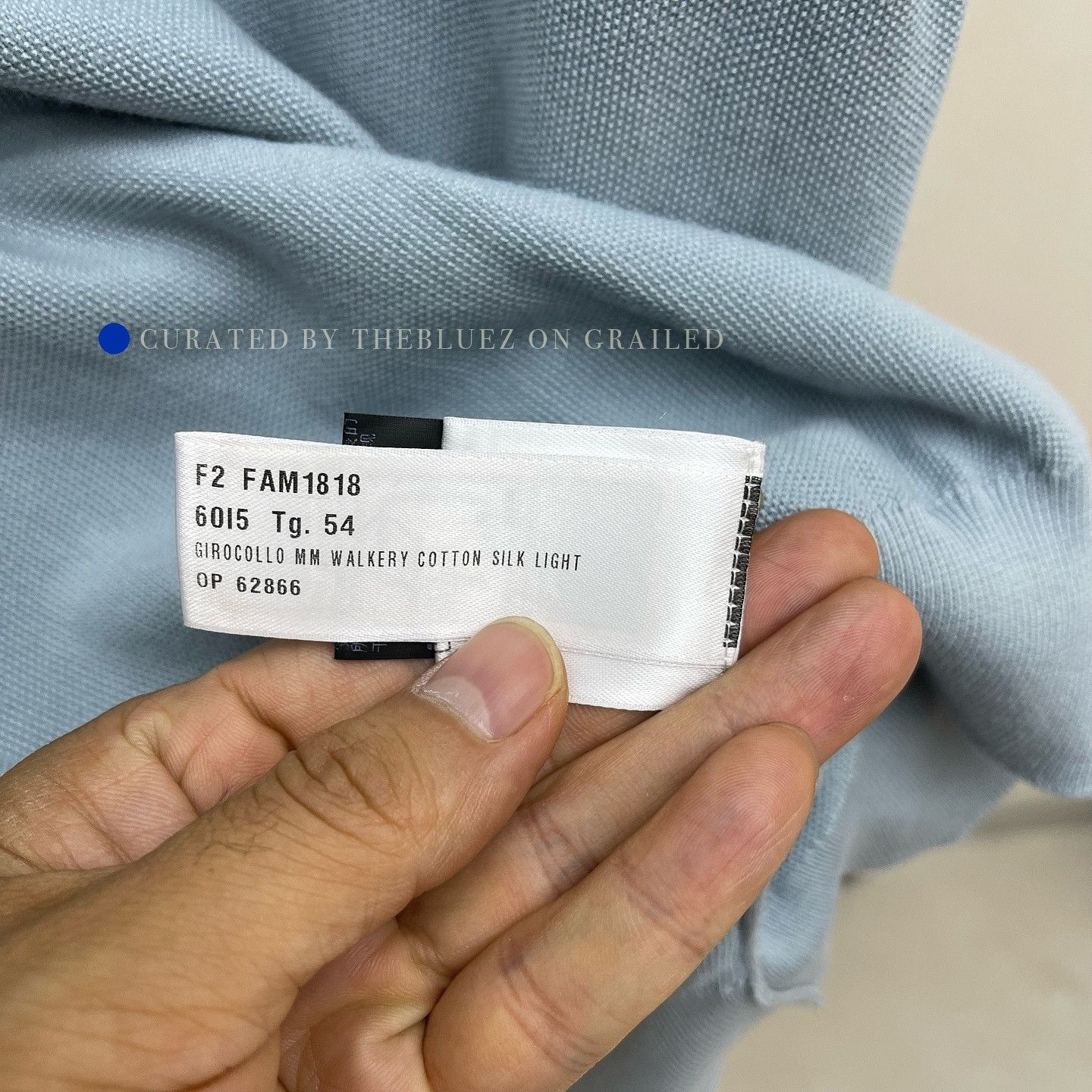 Loro Piana Luxurious Blue Cotton-Silk Knit Sweater Size L Size US L / EU 52-54 / 3 - 9 Thumbnail