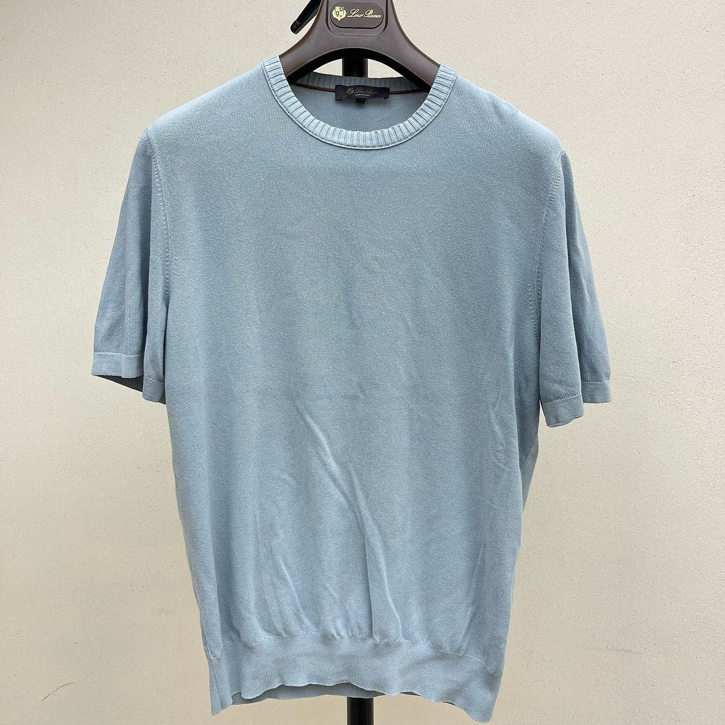 Loro Piana Luxurious Blue Cotton-Silk Knit Sweater Size L Size US L / EU 52-54 / 3 - 5 Thumbnail