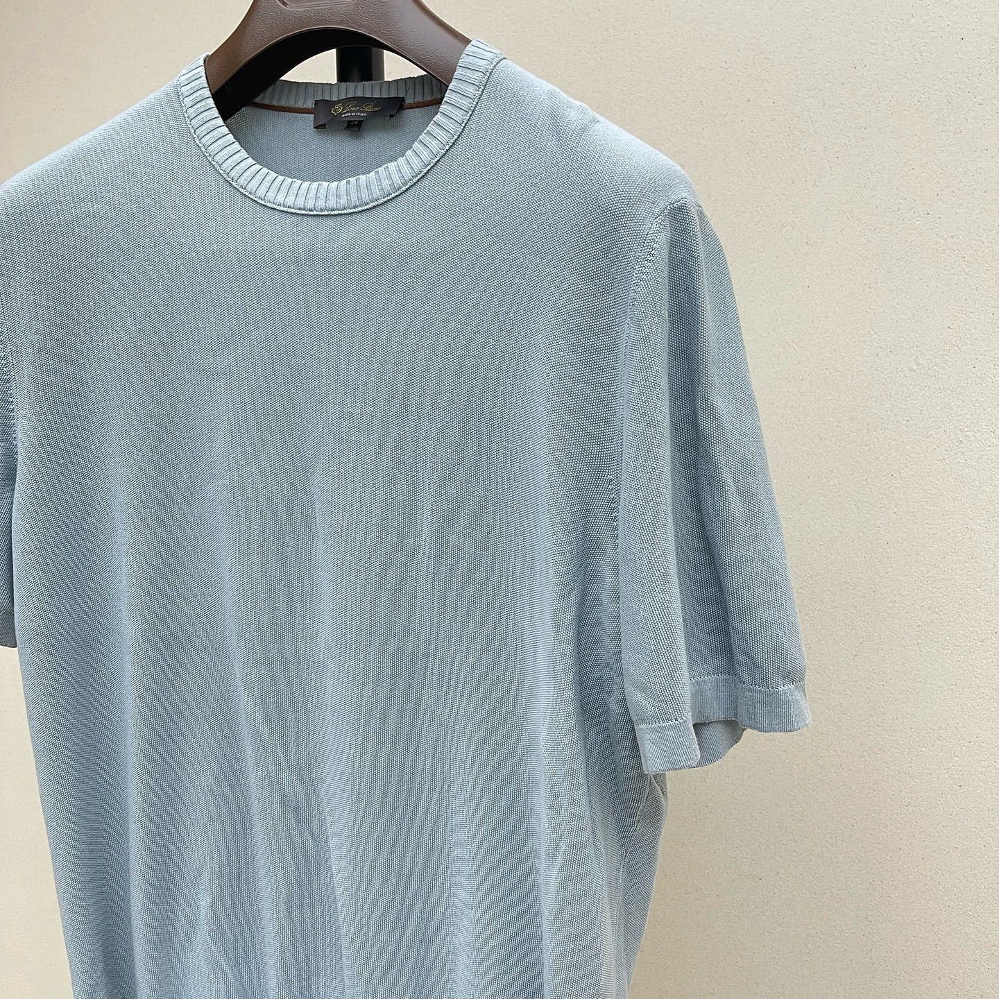 Loro Piana Luxurious Blue Cotton-Silk Knit Sweater Size L Size US L / EU 52-54 / 3 - 6 Thumbnail