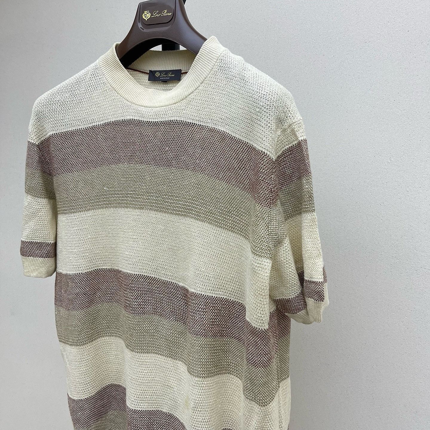 Loro Piana Striped Linen T-Shirt in Multi Size US M / EU 48-50 / 2 - 7 Thumbnail