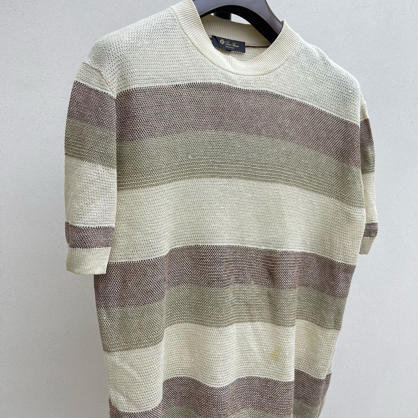 Loro Piana Striped Linen T-Shirt in Multi Size US M / EU 48-50 / 2 - 8 Thumbnail