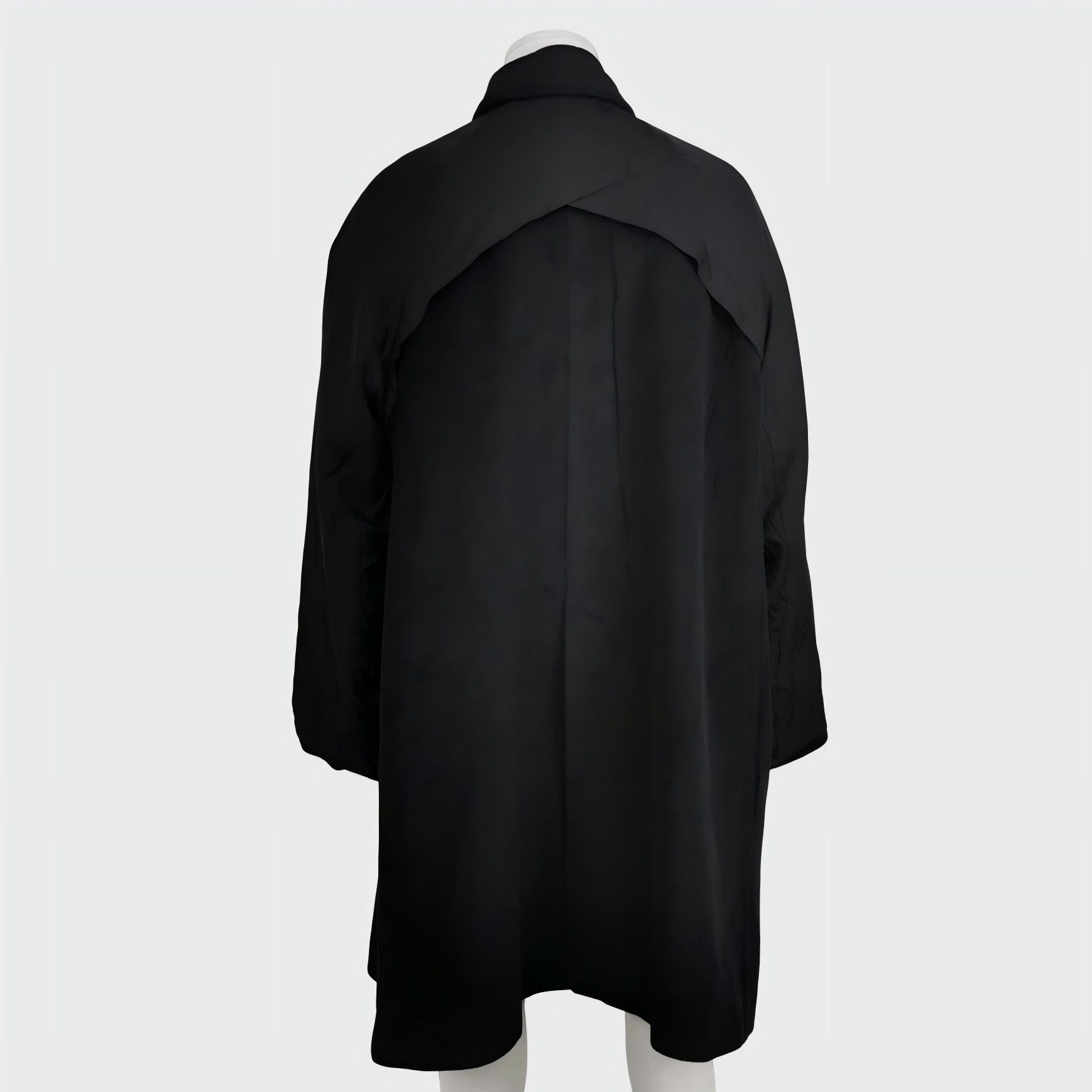Balenciaga Black Solid Heavy Coat in Size XS Size US XS / EU 42 / 0 - 2 Thumbnail