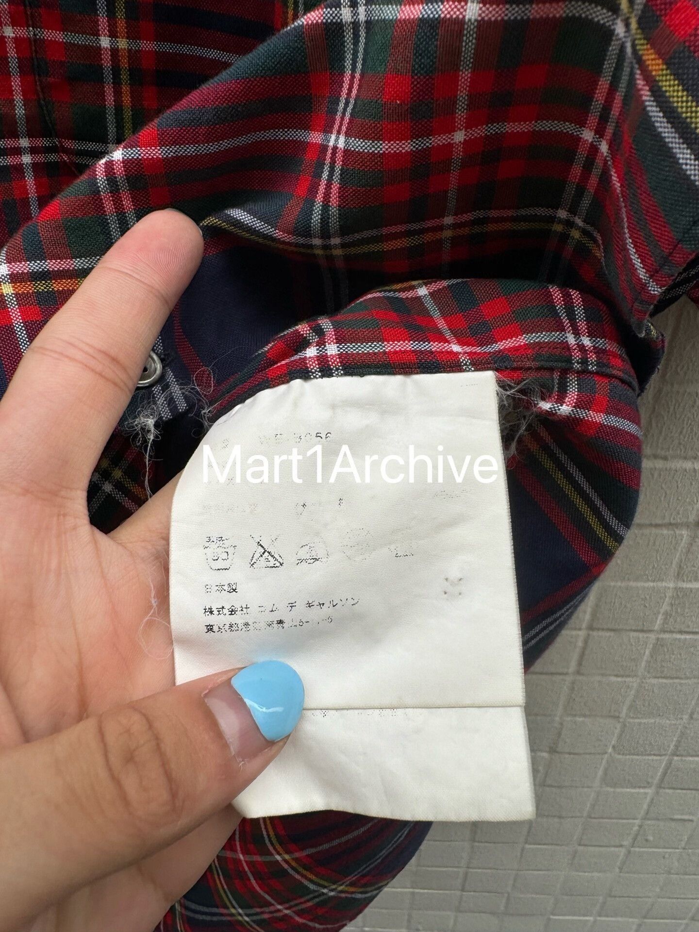 Junya Watanabe Plaid Gal Print Button-Up Shirt Size US M / EU 48-50 / 2 - 6 Thumbnail