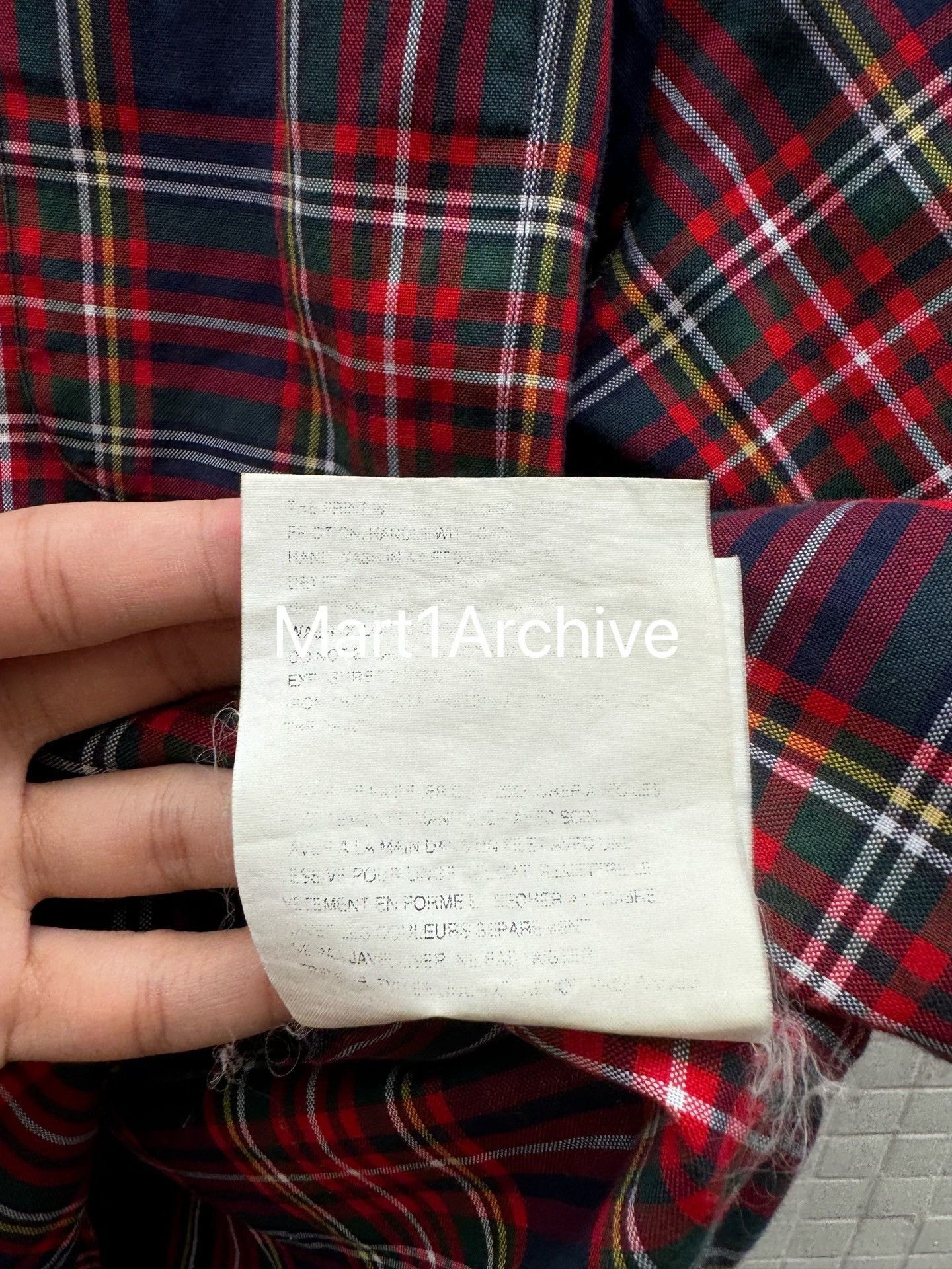 Junya Watanabe Plaid Gal Print Button-Up Shirt Size US M / EU 48-50 / 2 - 8 Thumbnail