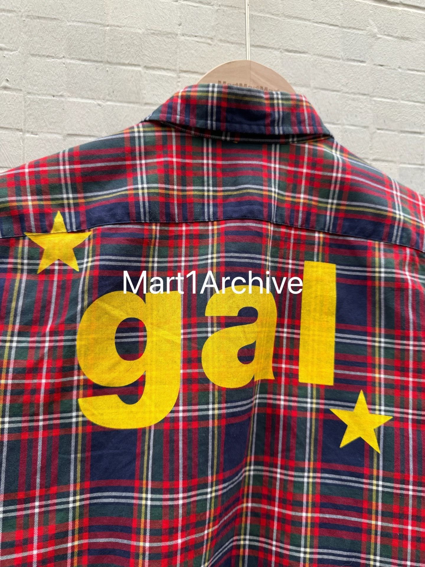 Junya Watanabe Plaid Gal Print Button-Up Shirt Size US M / EU 48-50 / 2 - 4 Thumbnail