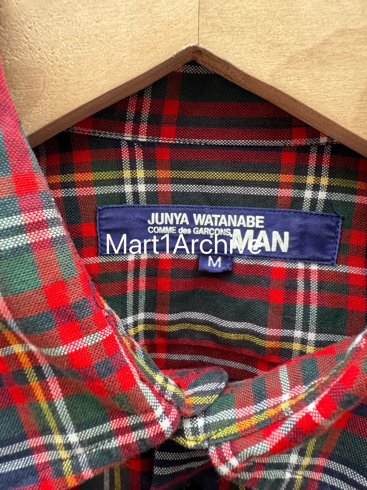 Junya Watanabe Plaid Gal Print Button-Up Shirt Size US M / EU 48-50 / 2 - 5 Thumbnail
