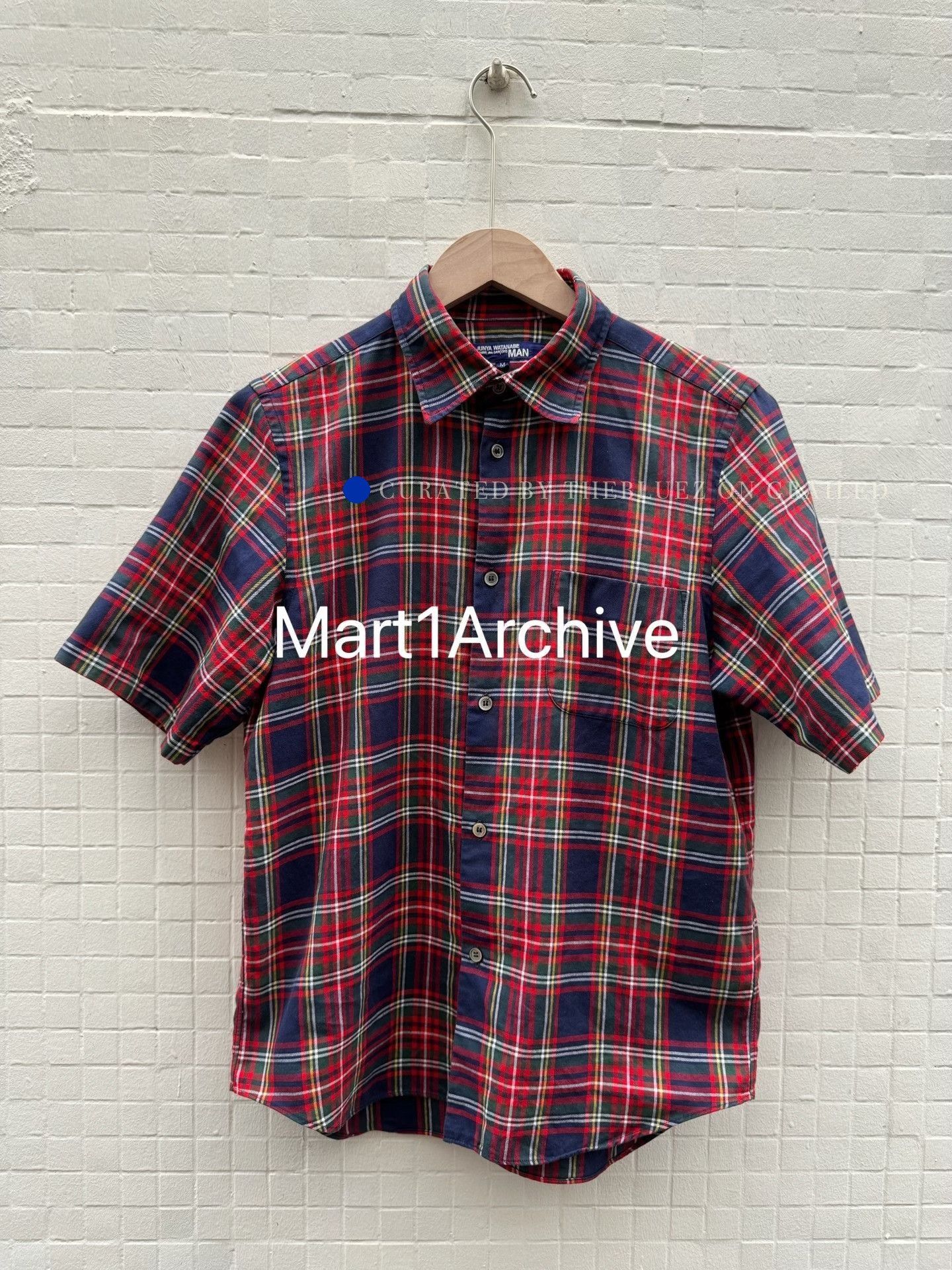 Junya Watanabe Plaid Gal Print Button-Up Shirt Size US M / EU 48-50 / 2 - 3 Thumbnail