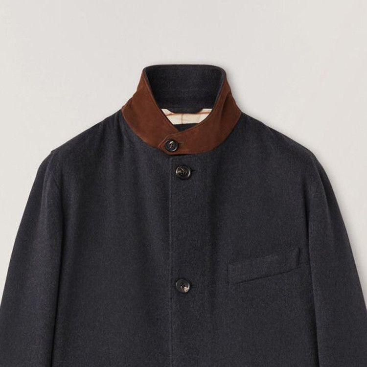 Loro Piana Luxurious Cashmere Roadster Jacket in Gray Size US M / EU 48-50 / 2 - 10 Thumbnail