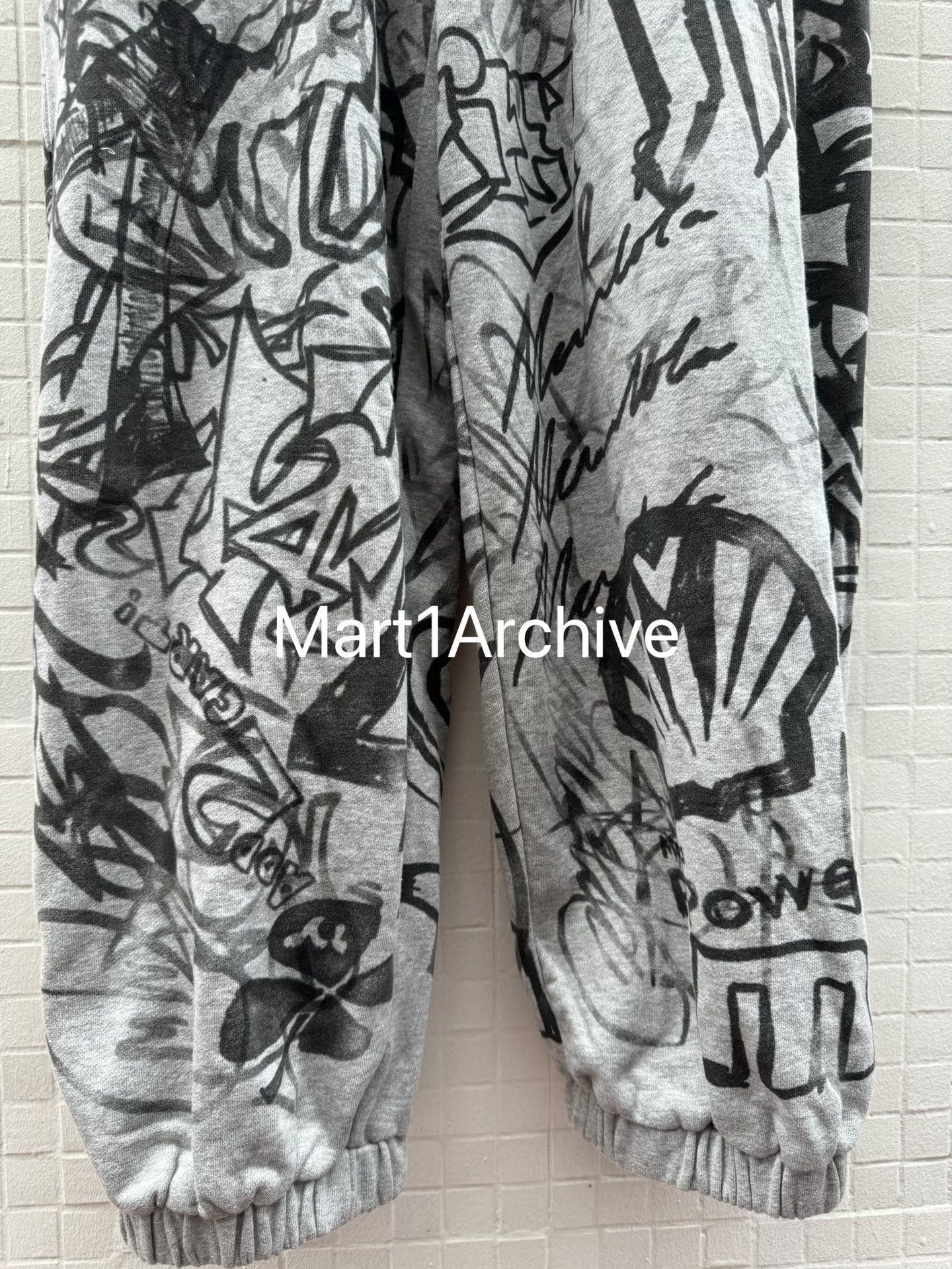 Mowalola Graphic Gray Sweatpants with Dragon Print Size US 28 / EU 44 - 6 Thumbnail