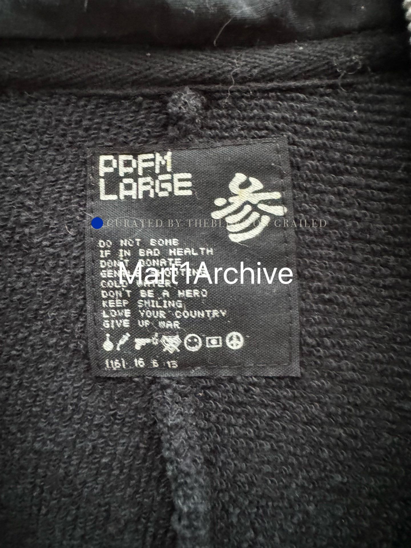 PPFM Skull Face Zip-Up Hoodie in Black Size US L / EU 52-54 / 3 - 8 Thumbnail