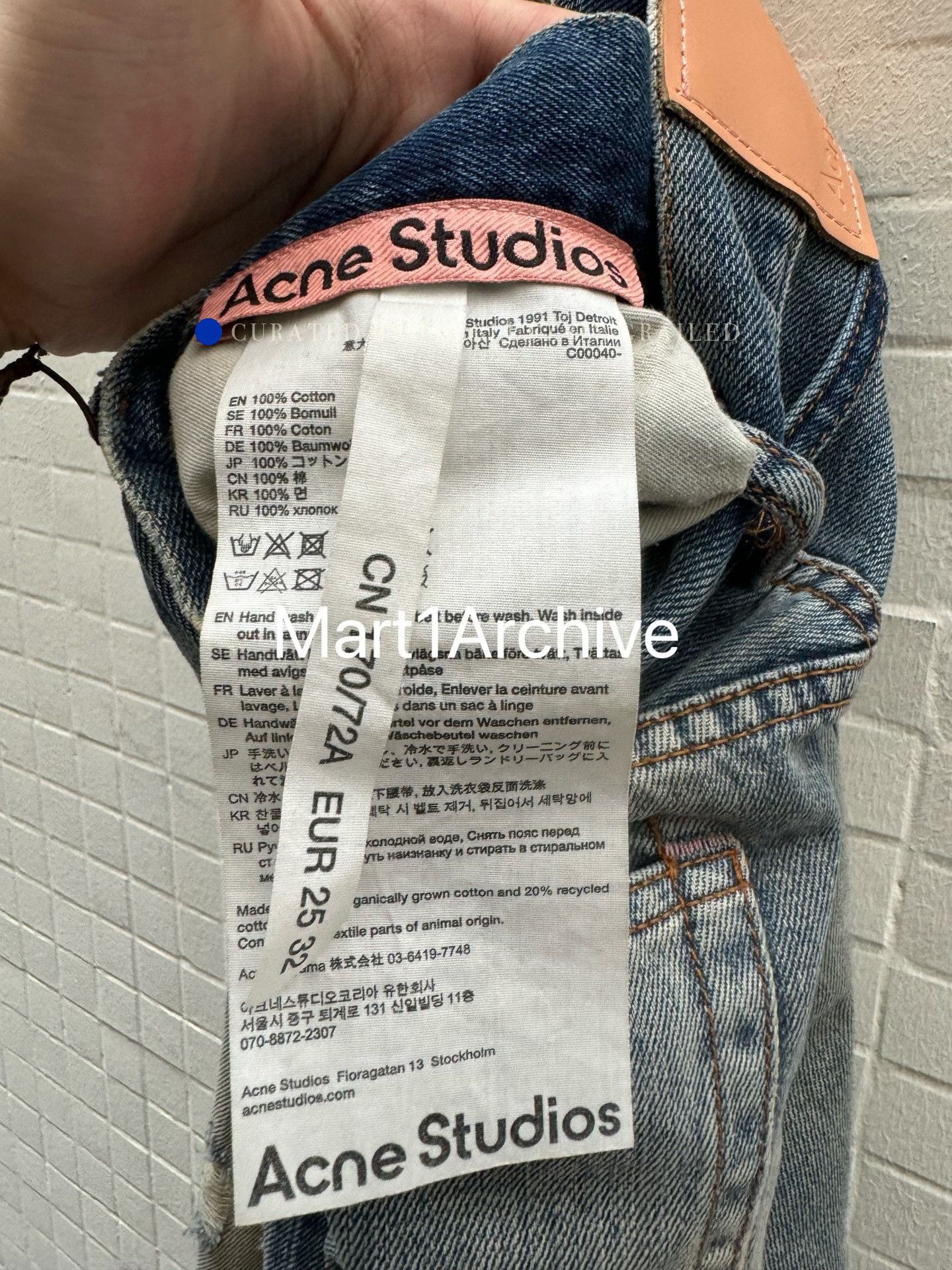 Acne Studios Distressed Blue Denim Jeans in Size 28 Size US 28 / EU 44 - 8 Thumbnail