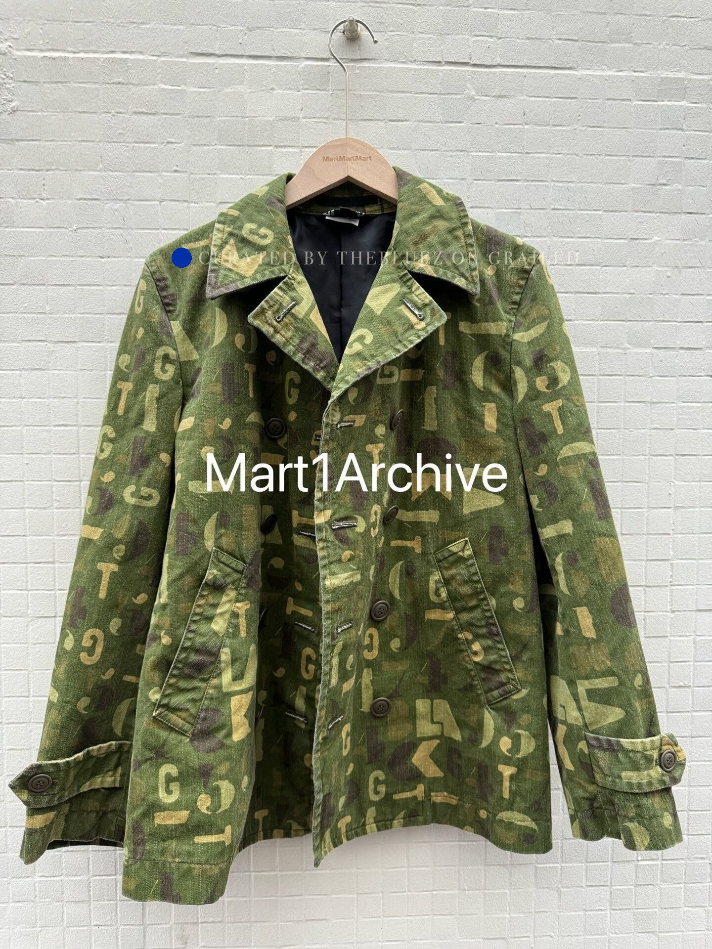 Comme des Garcons Camouflage Logo Print Jacket in Green Size US M / EU 48-50 / 2 - 2 Thumbnail
