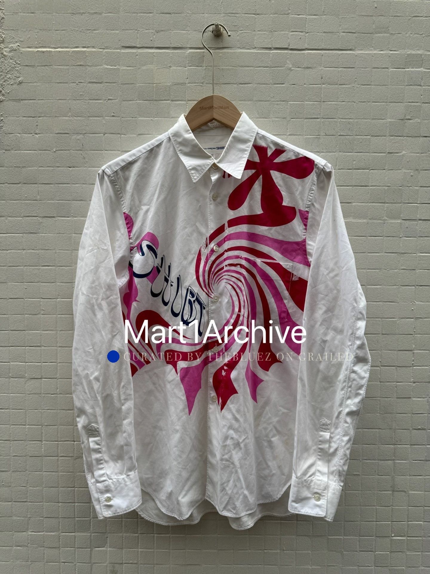 Comme des Garcons Colorful Spiral Print Button-Up Shirt Size US S / EU 44-46 / 1 - 2 Thumbnail