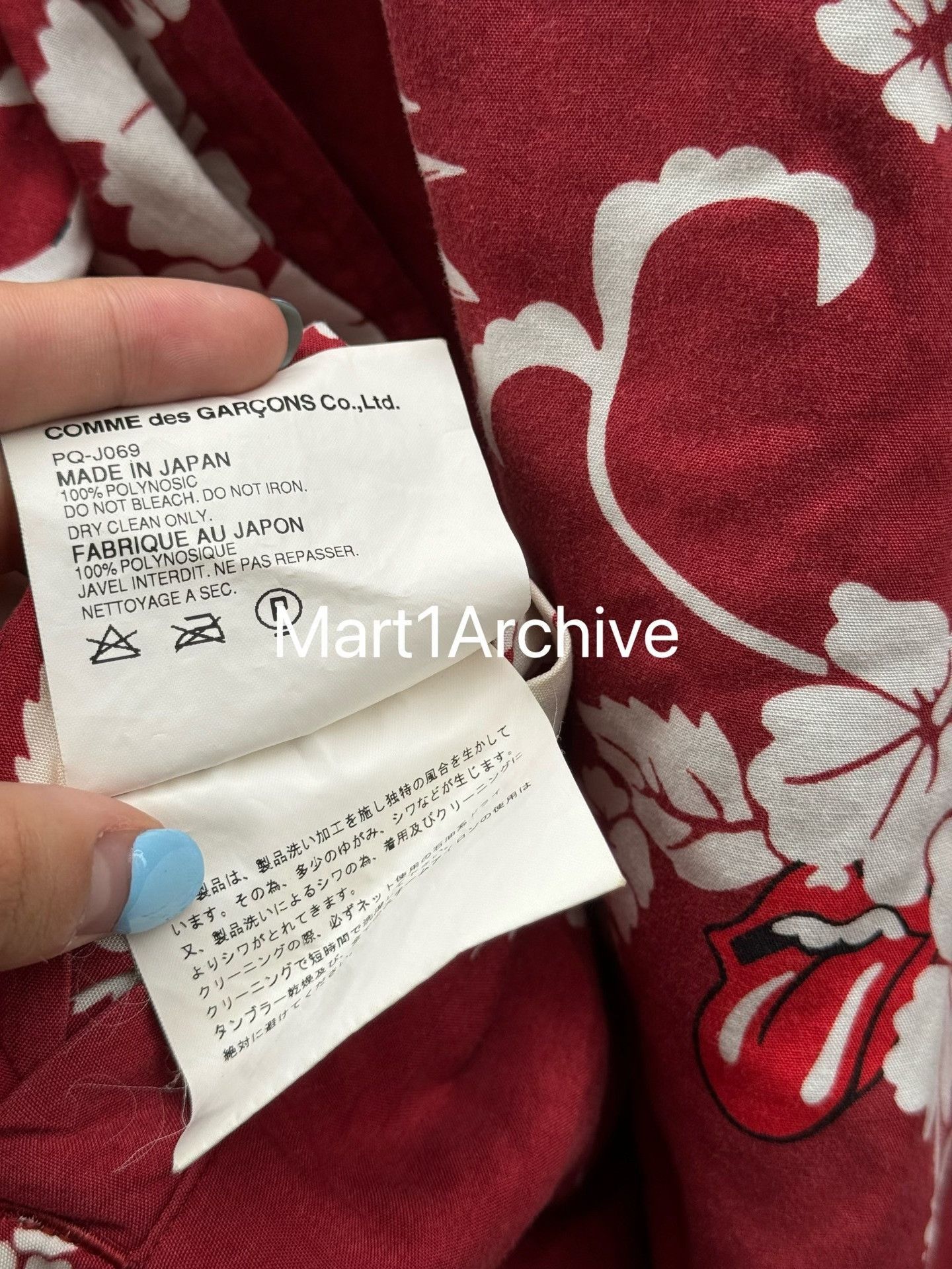 Comme des Garcons Rolling Stones Collaboration Red Light Jacket Size US M / EU 48-50 / 2 - 9 Thumbnail