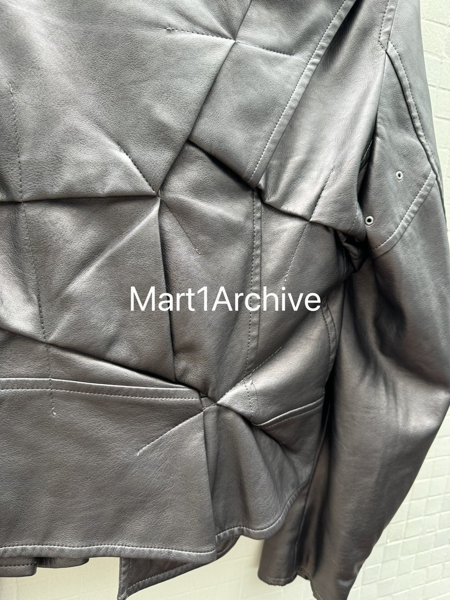 Comme des Garcons Paneled Faux Leather Jacket in Black Size US L / EU 52-54 / 3 - 6 Thumbnail