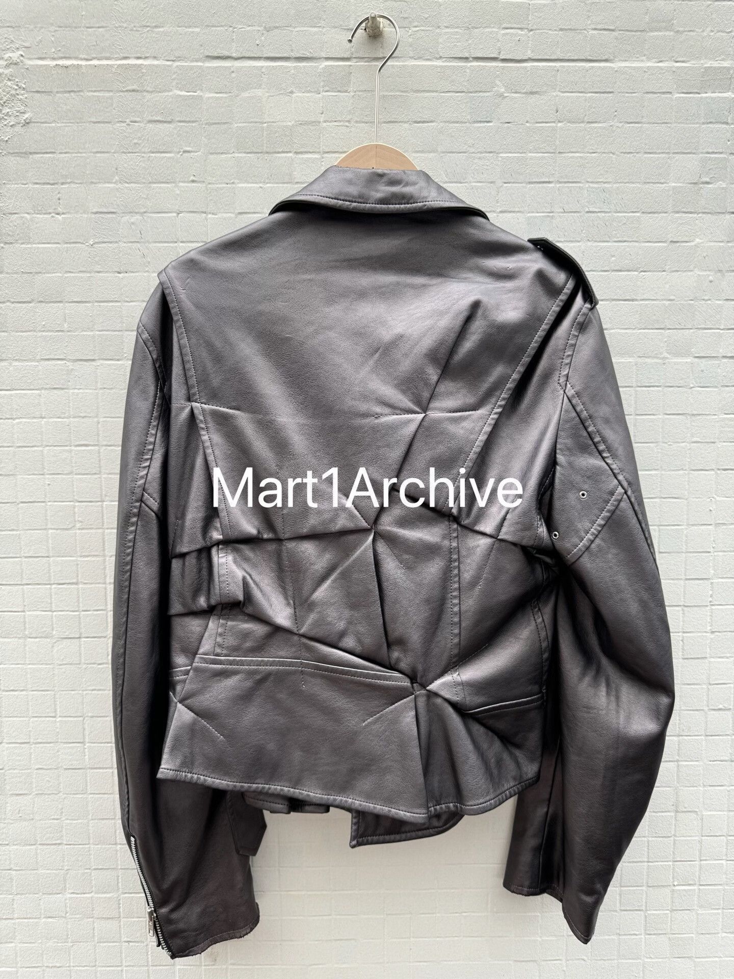 Comme des Garcons Paneled Faux Leather Jacket in Black Size US L / EU 52-54 / 3 - 3 Thumbnail