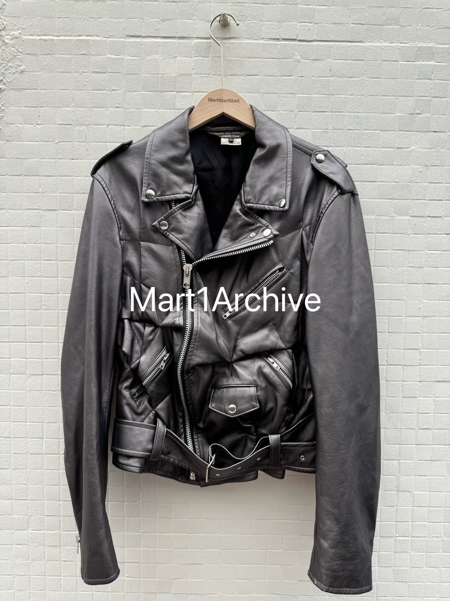 Comme des Garcons Paneled Faux Leather Jacket in Black Size US L / EU 52-54 / 3 - 2 Thumbnail