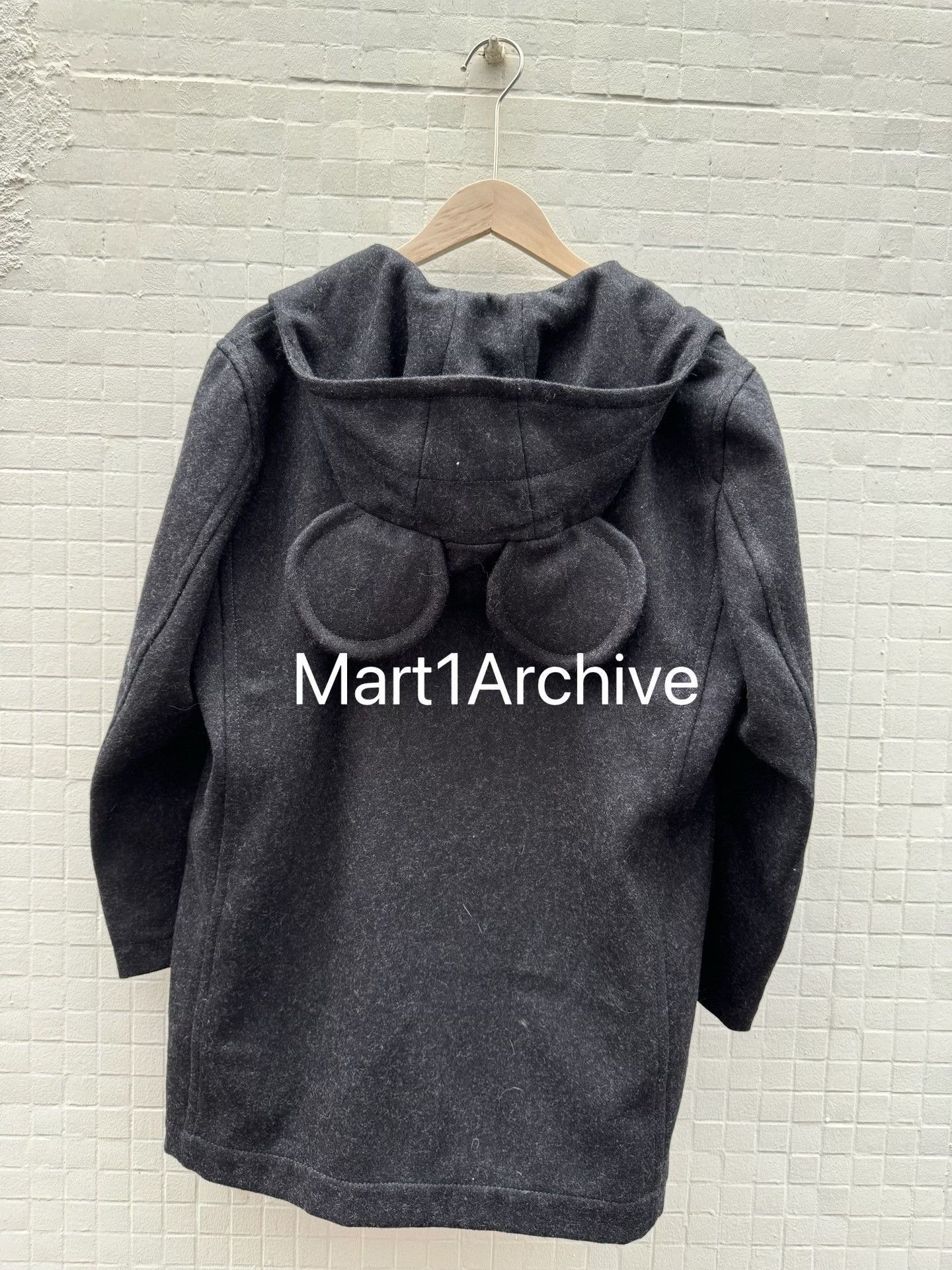 Comme des Garcons Wool Hooded Coat in Gray - Size M Size US M / EU 48-50 / 2 - 3 Thumbnail