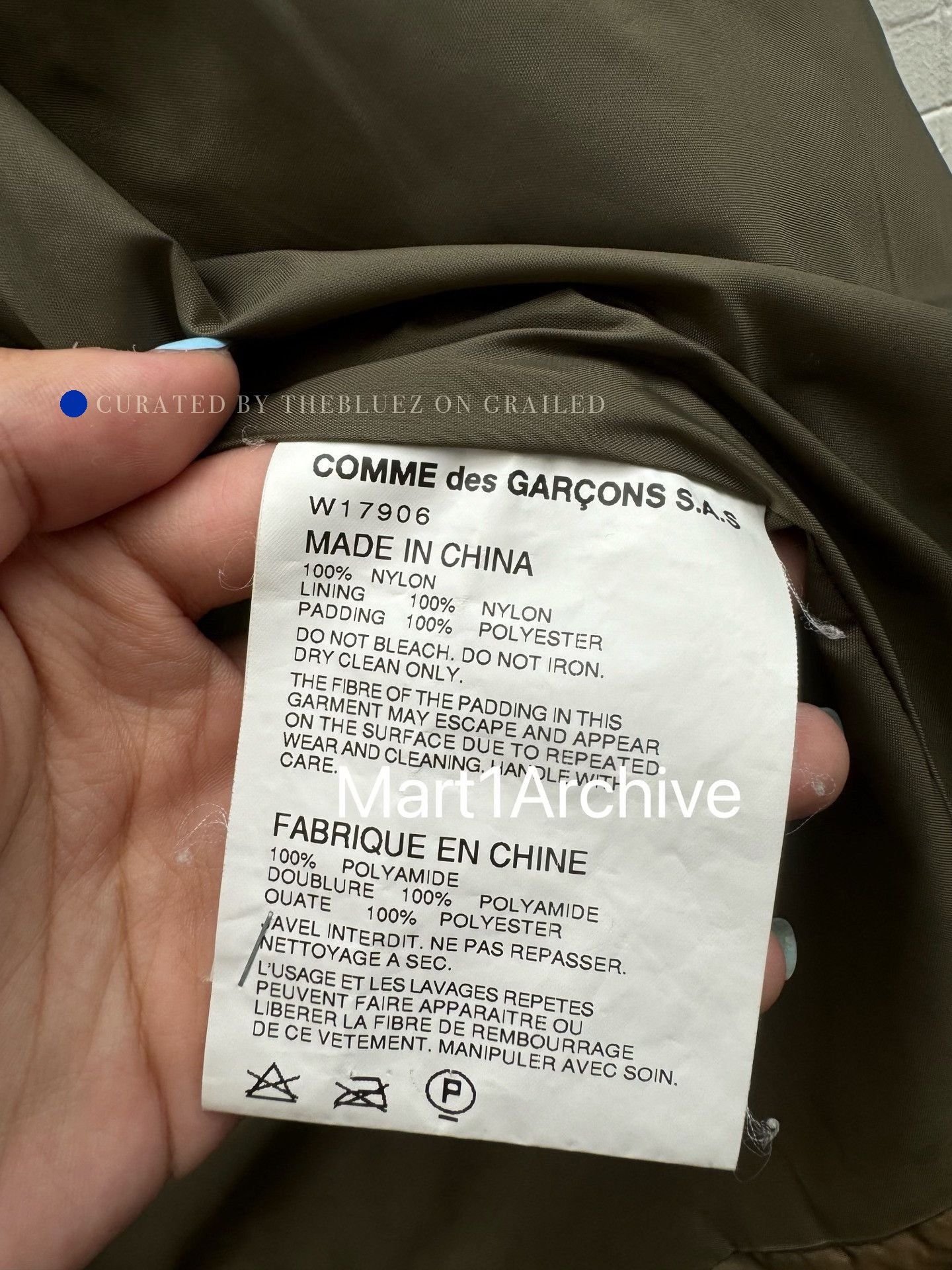 Comme des Garcons Colorblock Puffer Jacket in Multi Size US XS / EU 42 / 0 - 6 Thumbnail