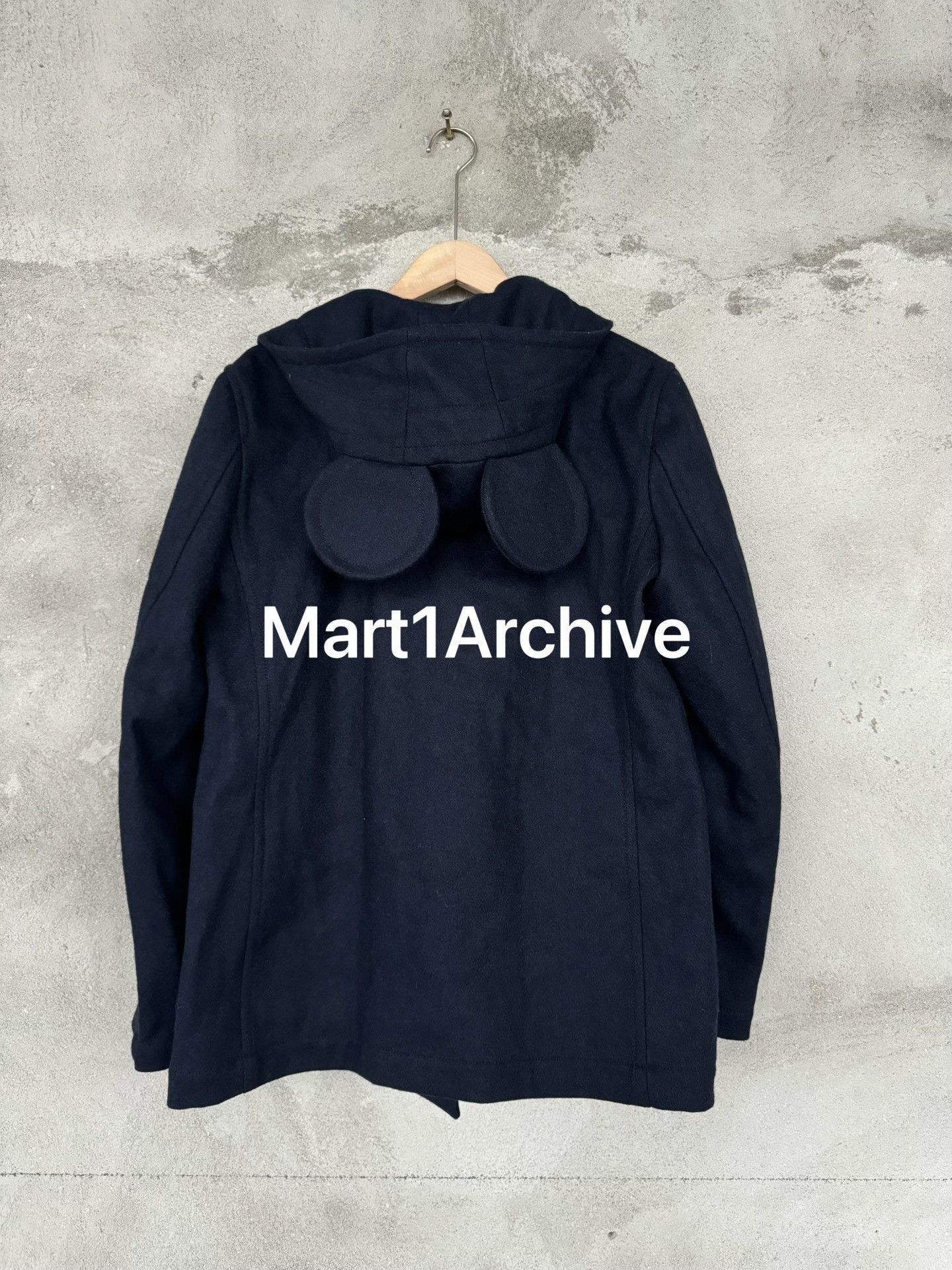 Comme des Garcons Wool Ear Hood Coat in Blue Size US M / EU 48-50 / 2 - 3 Thumbnail