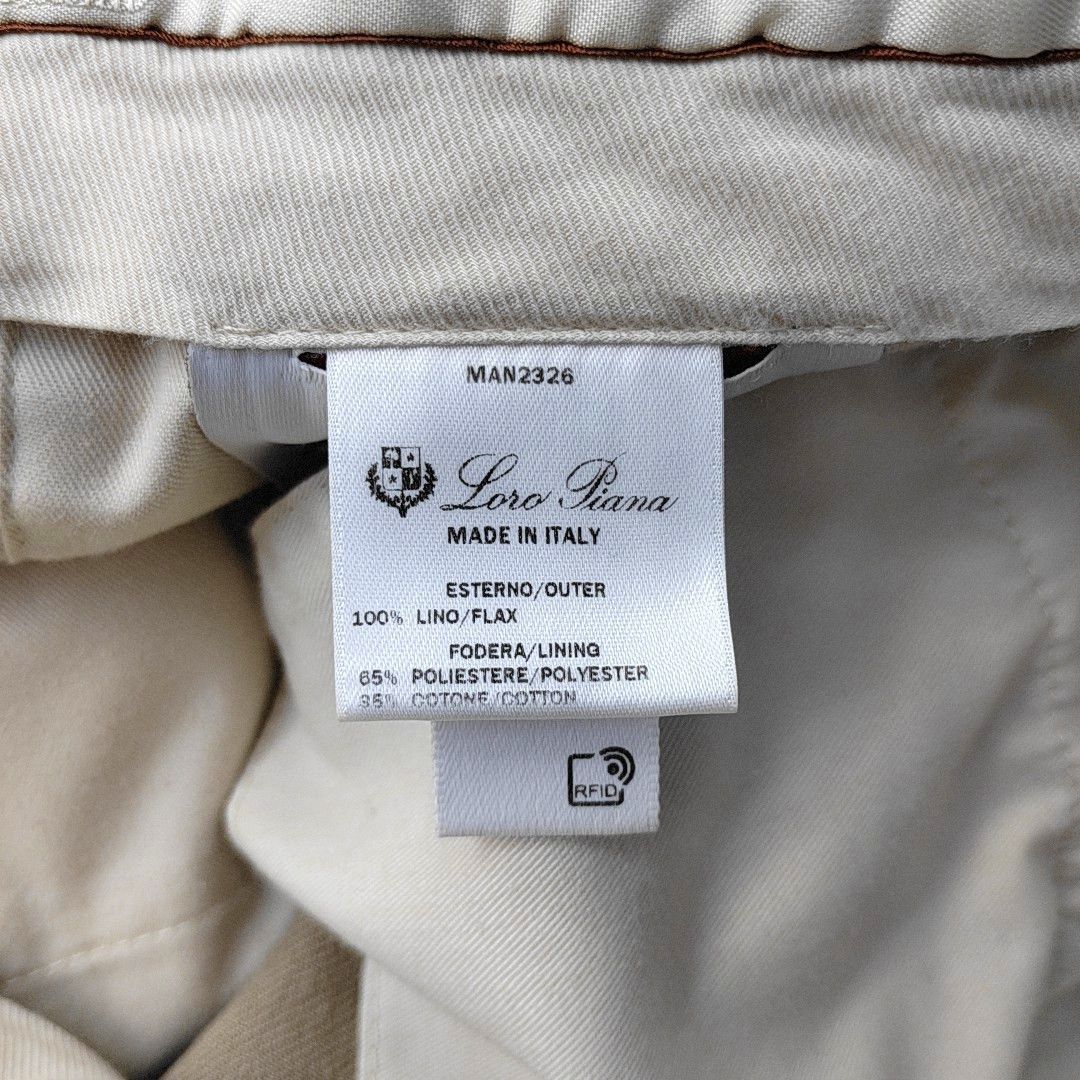 Loro Piana Elegant Beige Linen Casual Pants Size US 38 / EU 54 - 3 Thumbnail