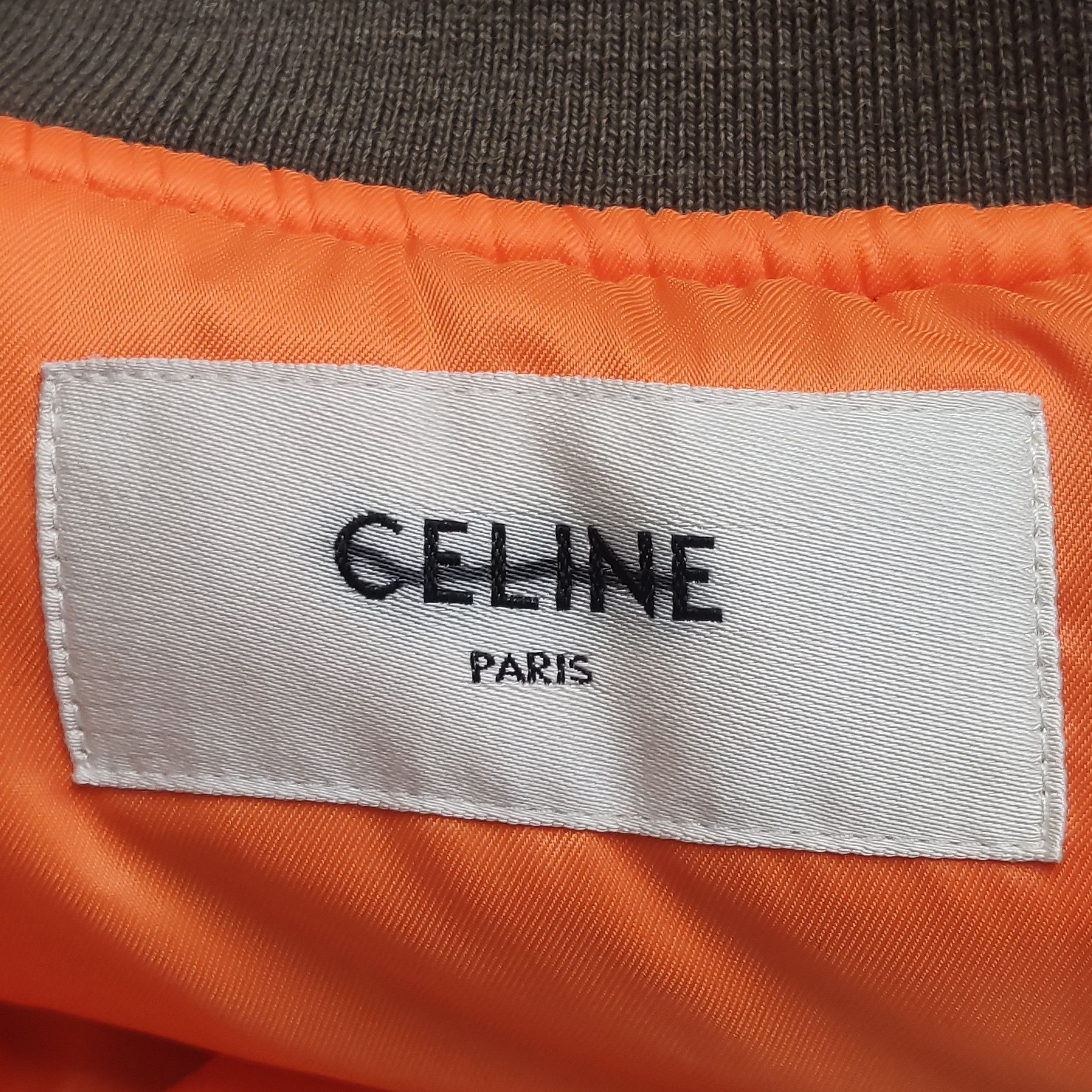 Celine Green Logo Bomber Jacket Size US S / EU 44-46 / 1 - 9 Thumbnail