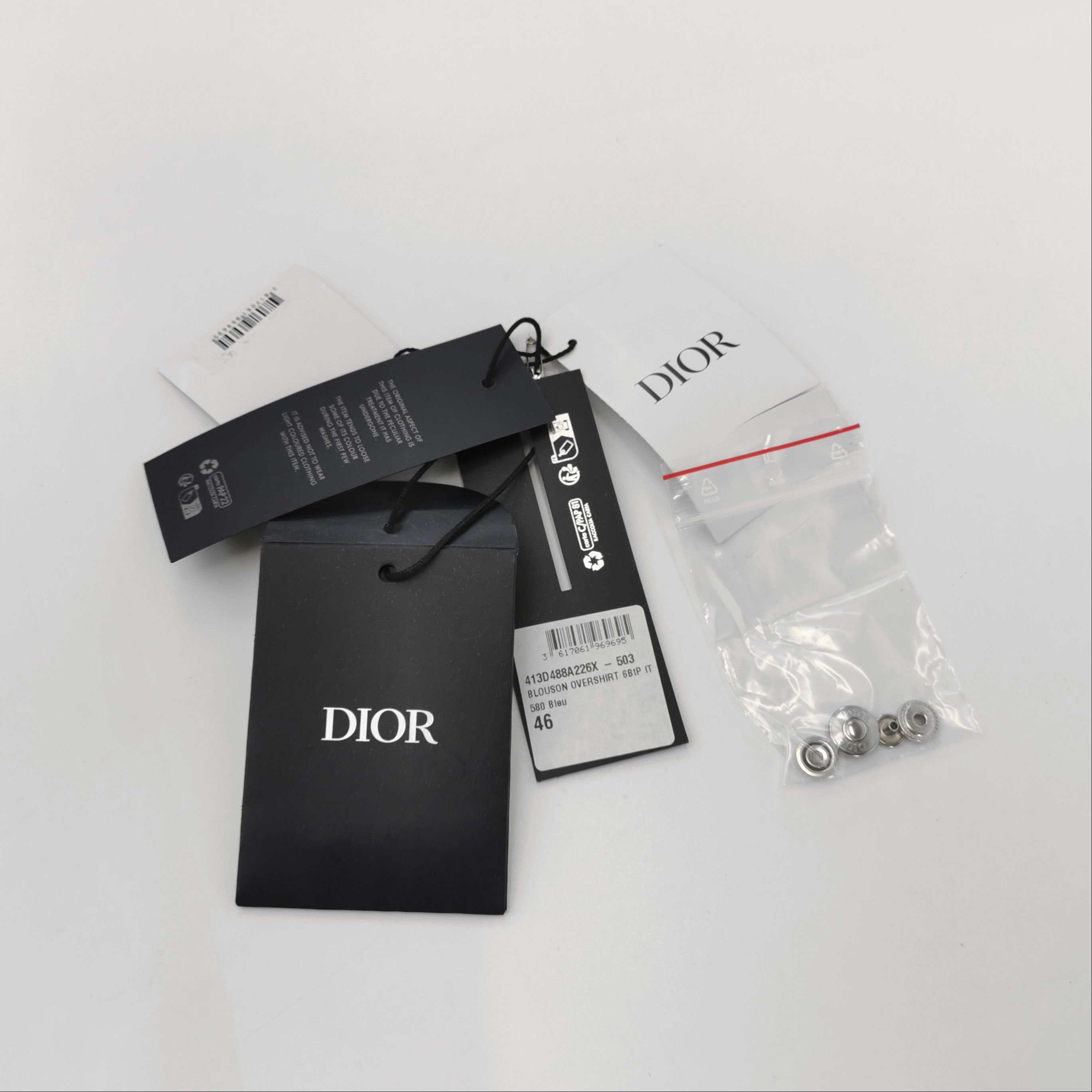 Dior Indigo Denim Overshirt in Size S Size US S / EU 44-46 / 1 - 5 Thumbnail