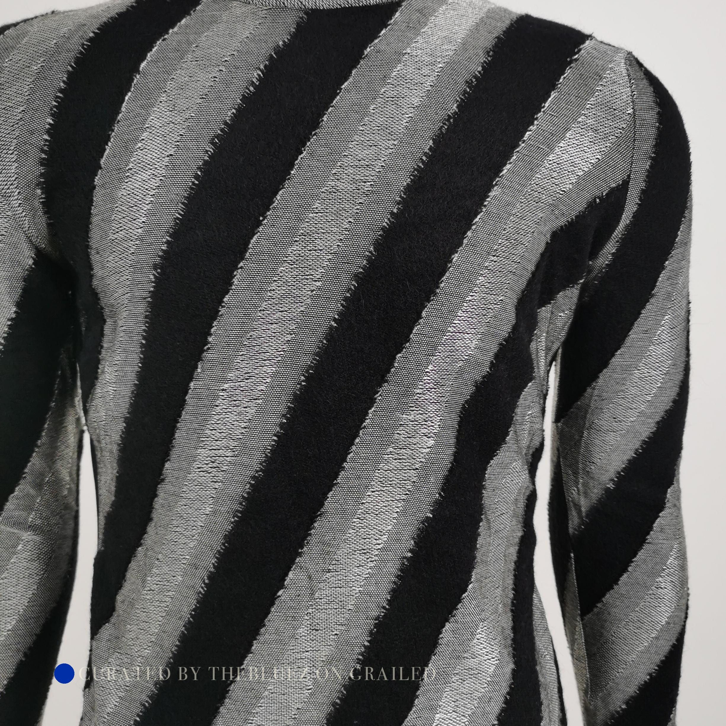 Giorgio Armani Multi Striped Knit Sweater Size S Size US S / EU 44-46 / 1 - 3 Thumbnail