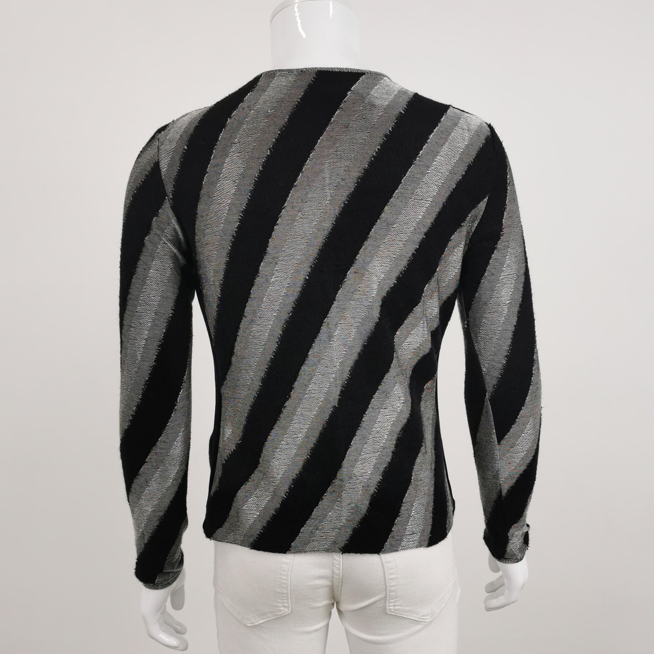 Giorgio Armani Multi Striped Knit Sweater Size S Size US S / EU 44-46 / 1 - 2 Thumbnail